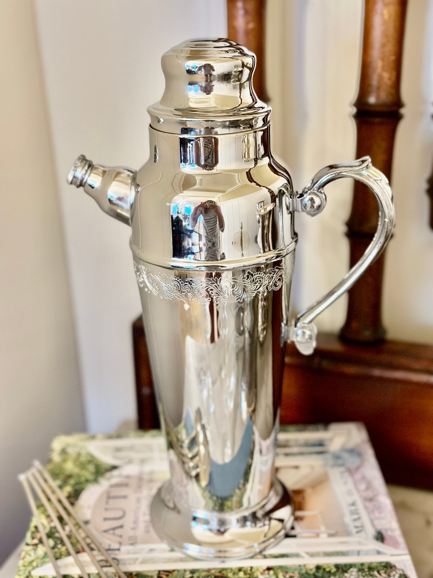 Art Deco Silver Cocktail Shaker