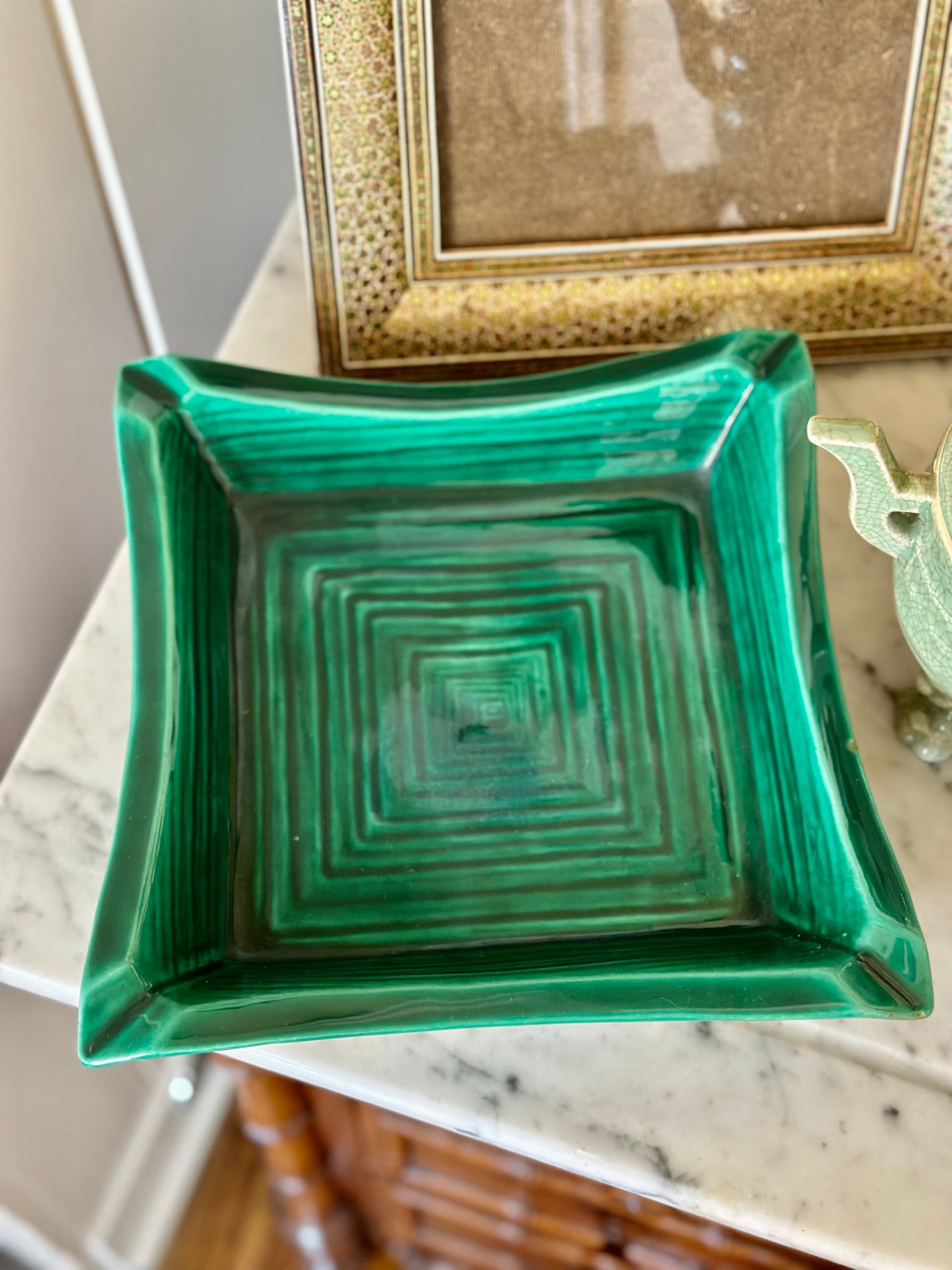 Emerald Ceramic Ashtray