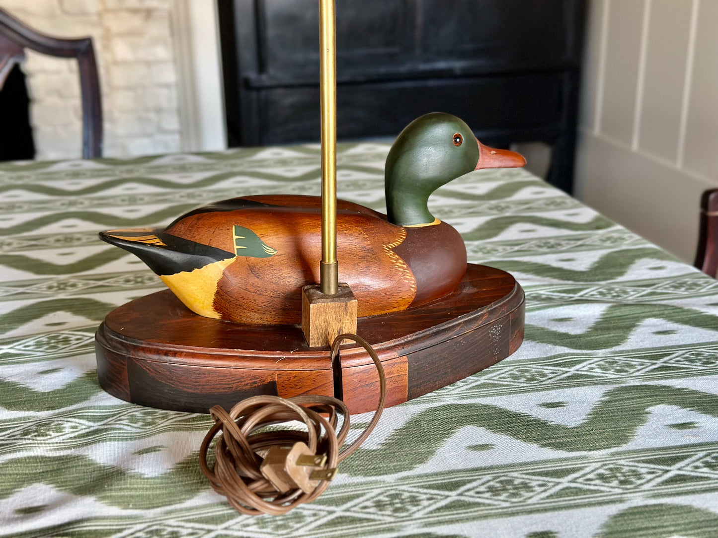Wood Duck Decoy Lamp