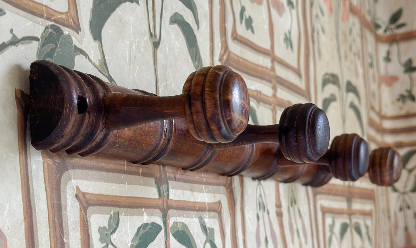 Antique French Faux Bamboo Coat Rack