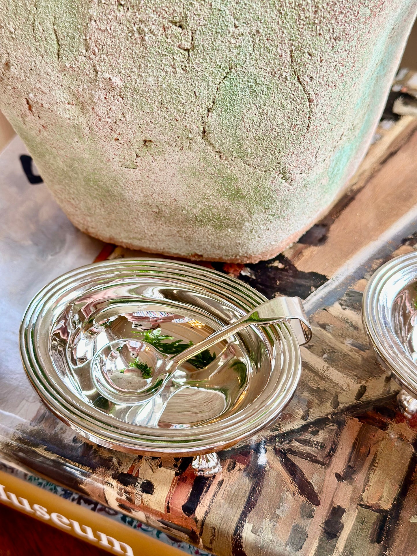 Silverplate Footed Salt Cellar