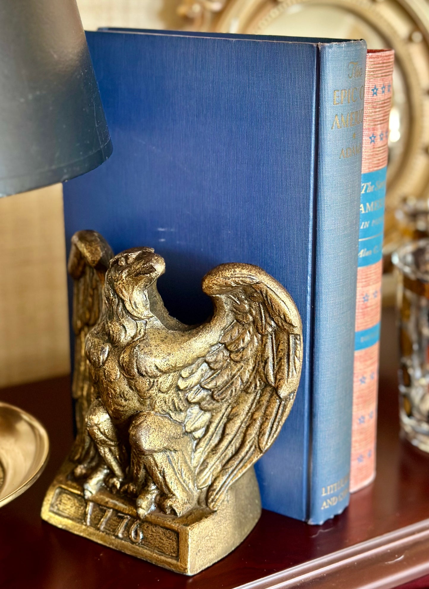 Brass 1776 Eagle Bookends