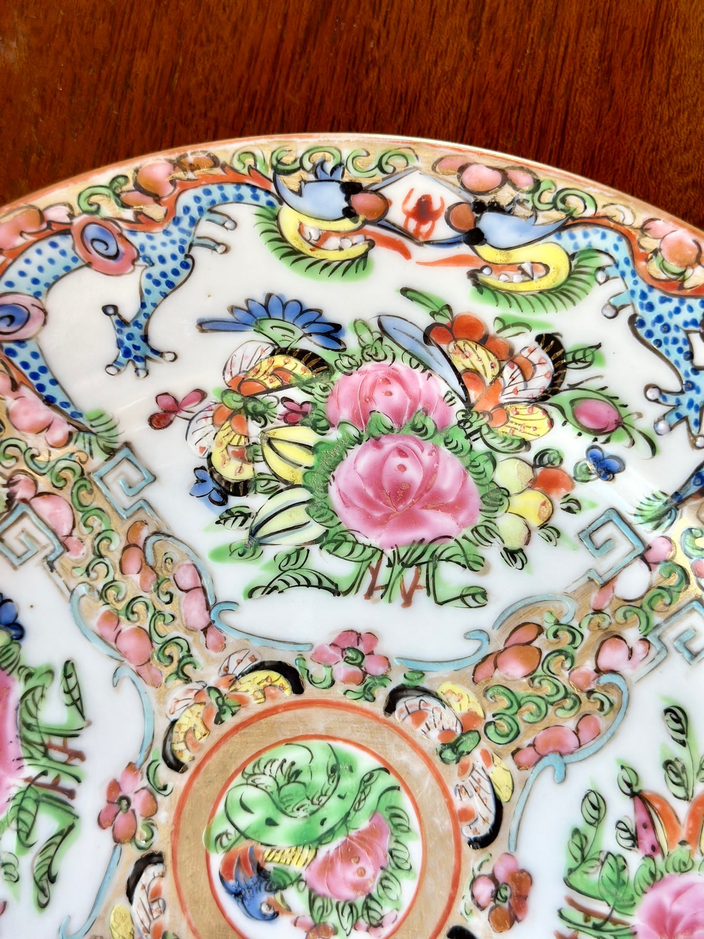 Famille Rose Canton Plate (8.5”)