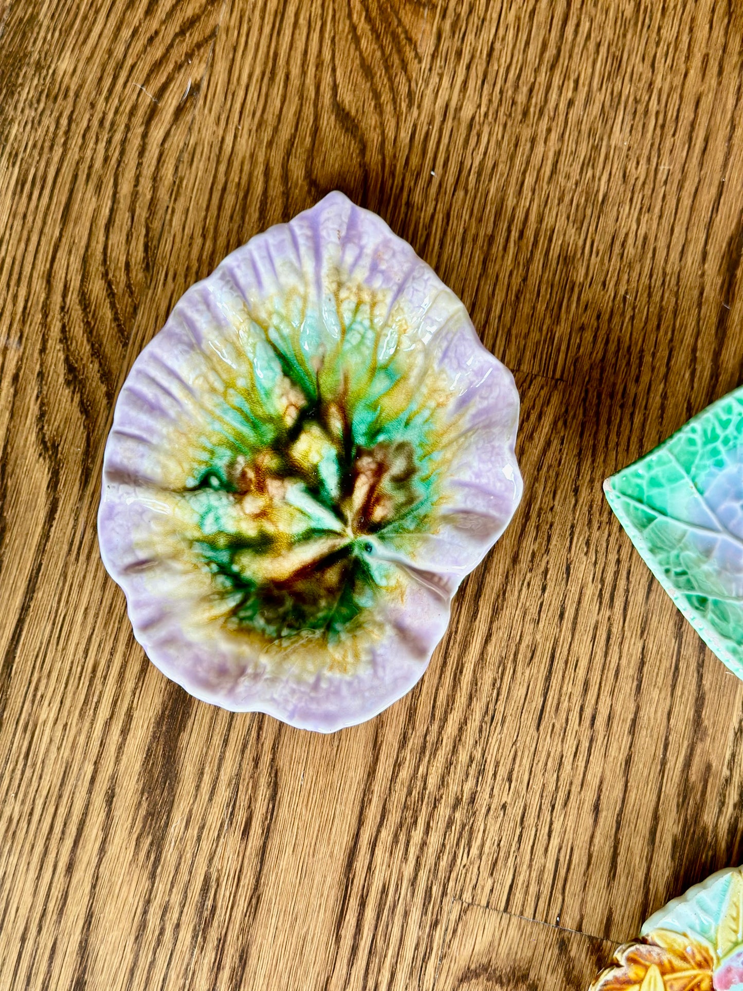 Vintage Majolica Leaves 5-Piece Set