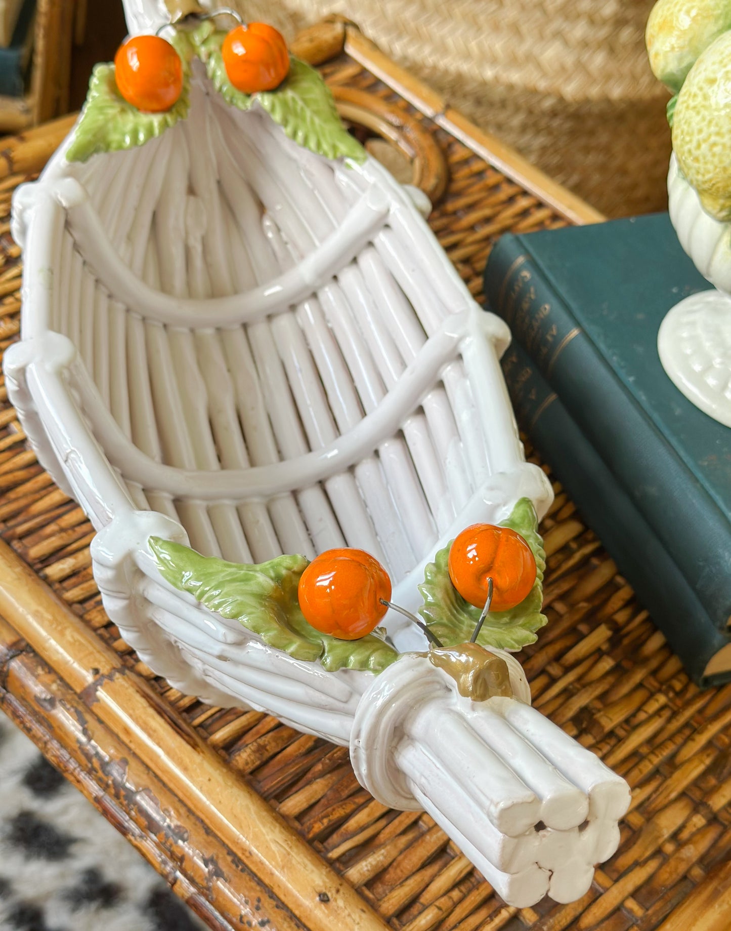 Italian Porcelain Basket