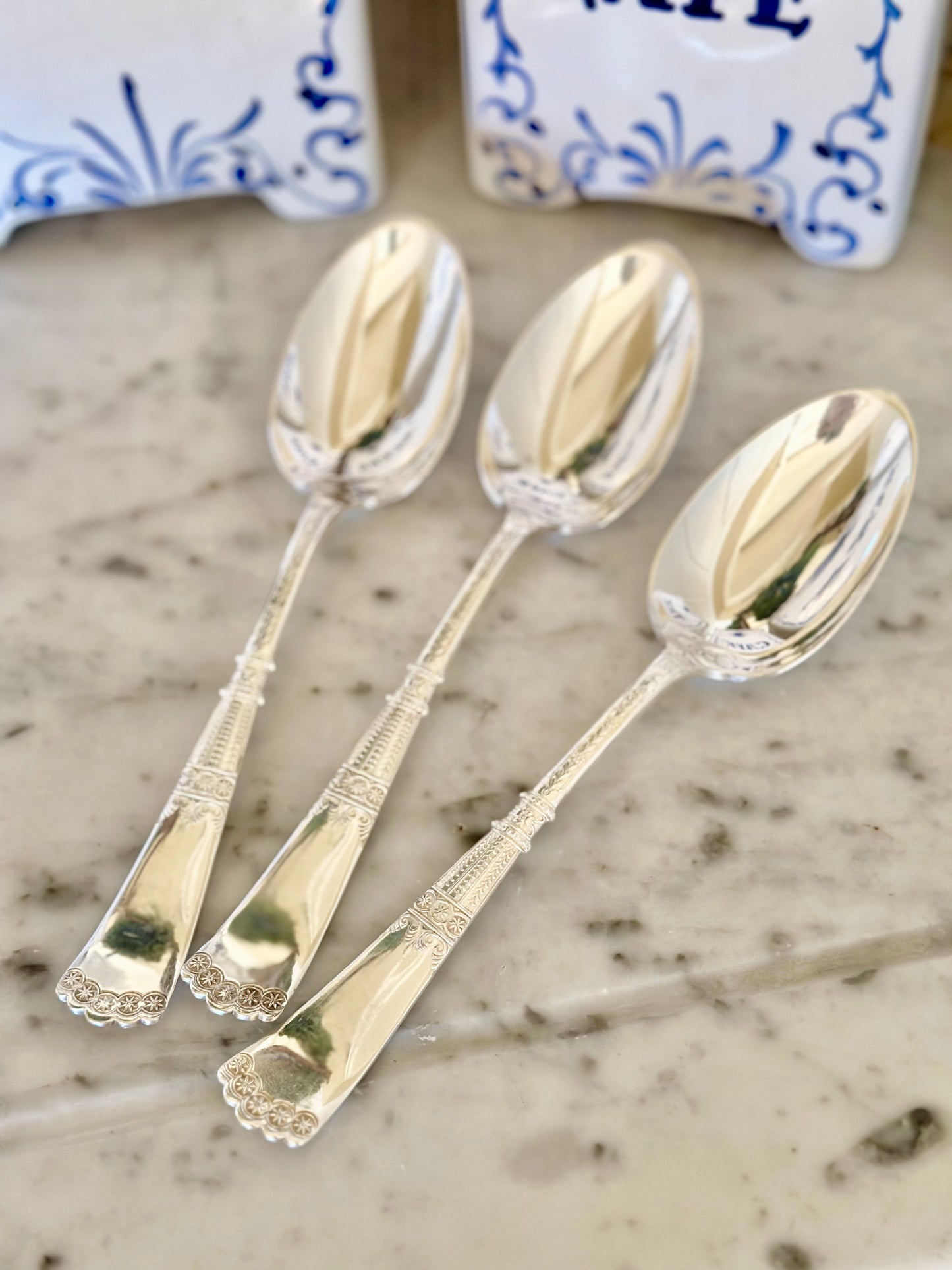 Silverplate Serving Spoons (Set of 3)