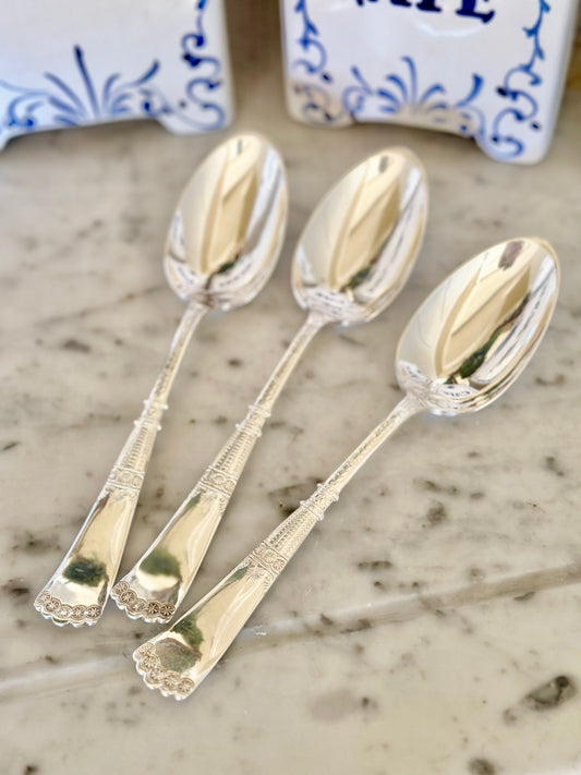 Silverplate Serving Spoons (Set of 3)
