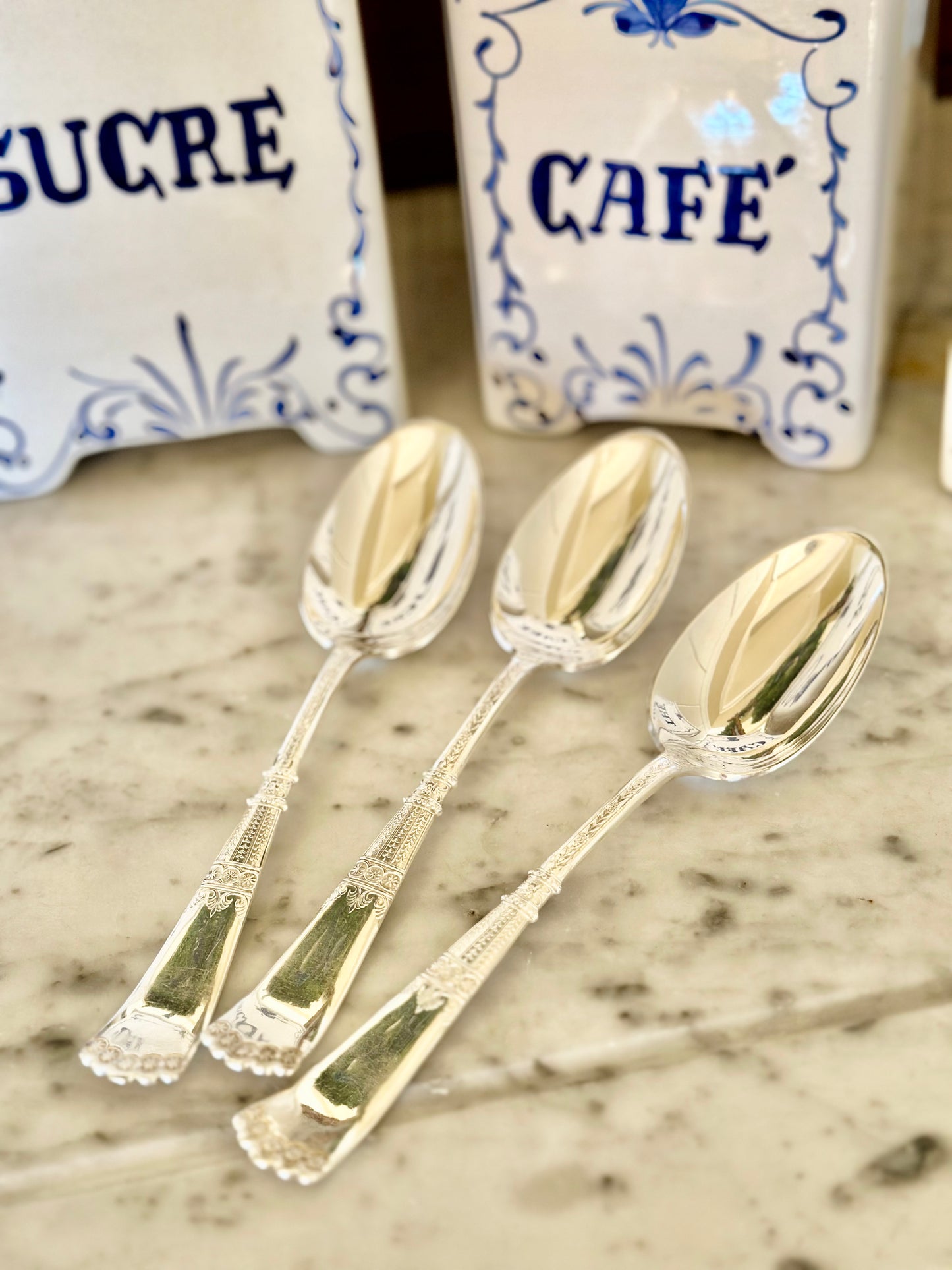 Silverplate Serving Spoons (Set of 3)