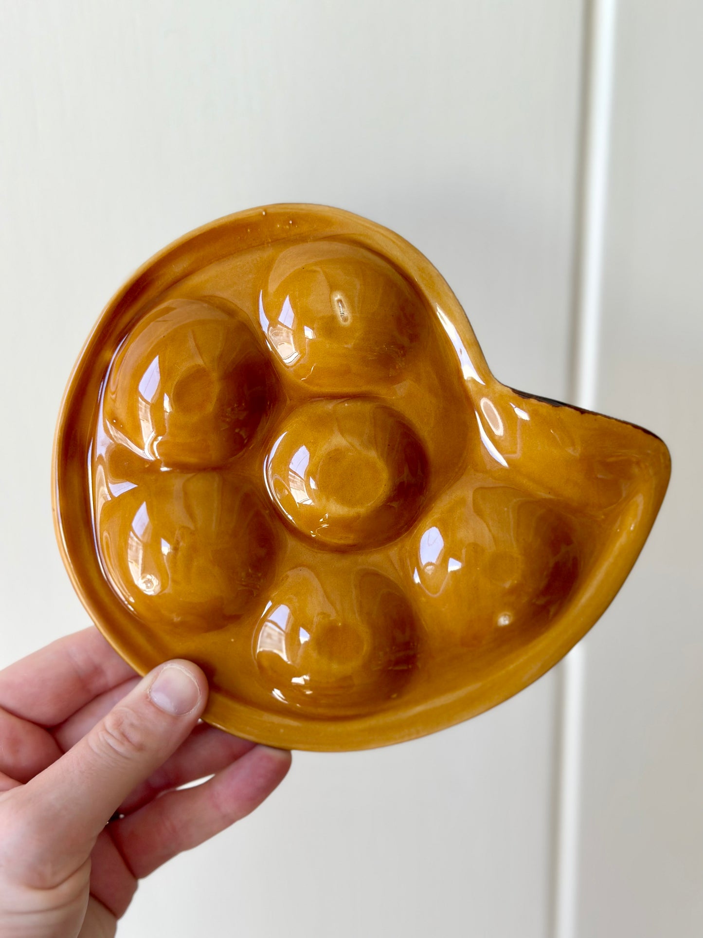 Majolica Style Escargot Plates (Set of 8)