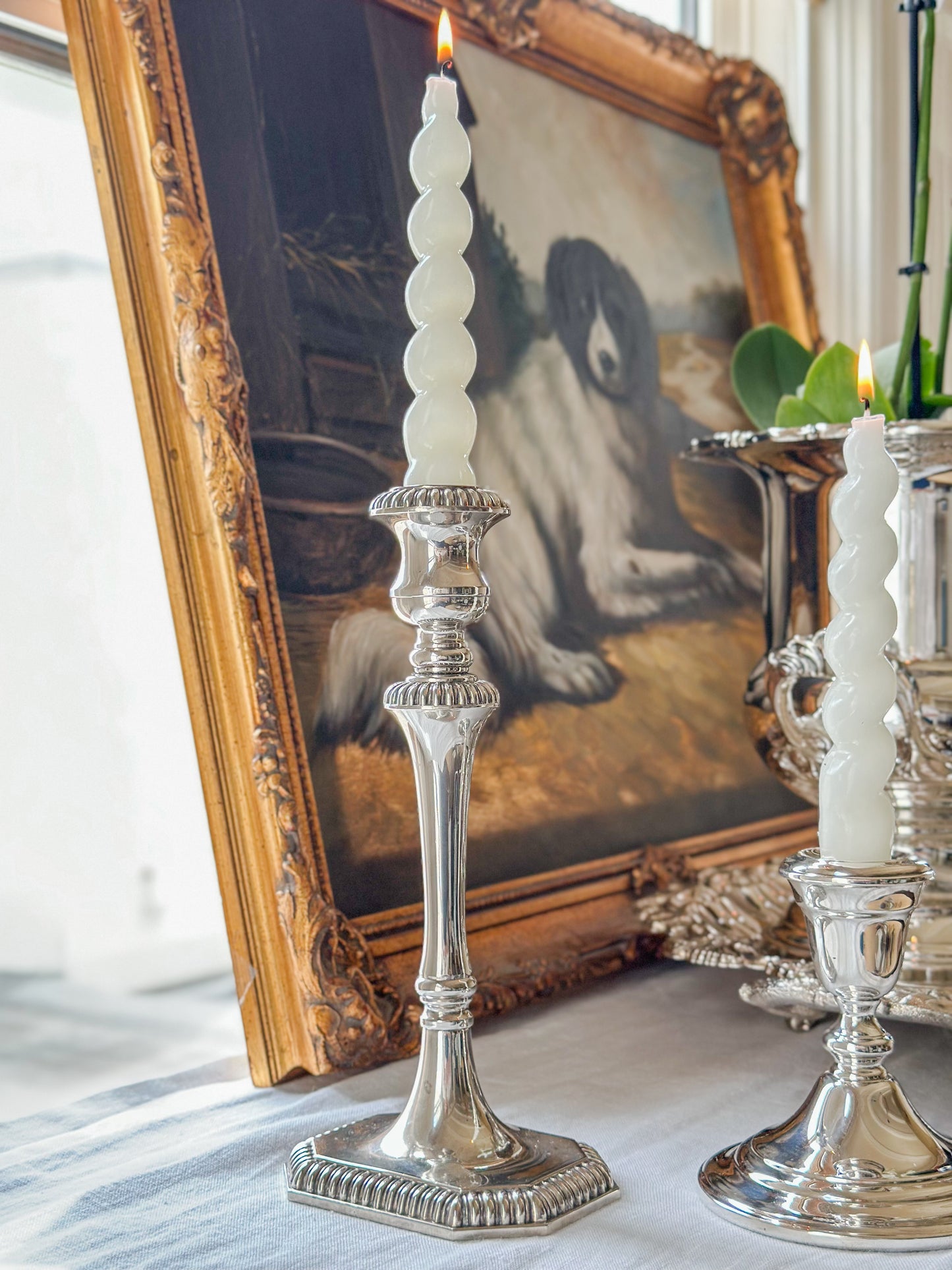 Sheffield Silverplate Candlesticks