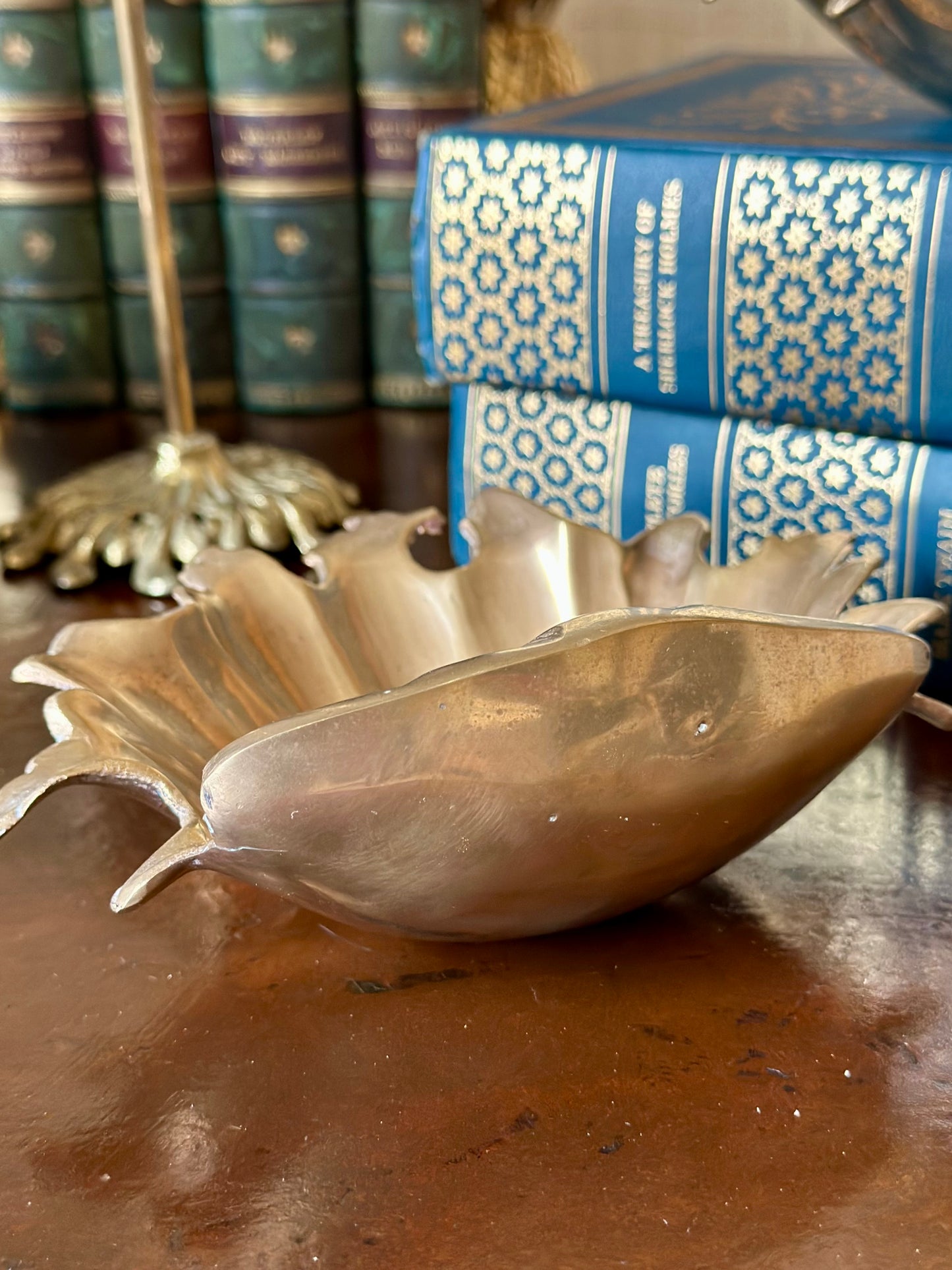 Brass Clamshell Dish
