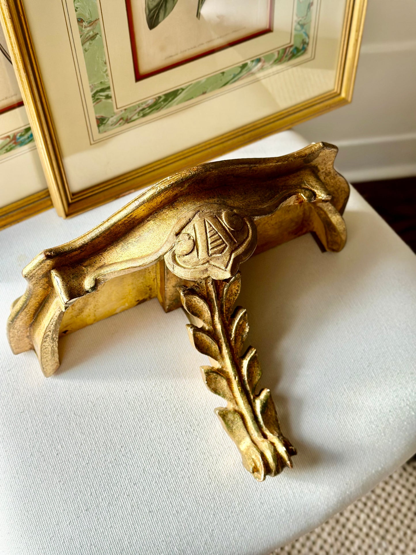 Gold Florentine Wall Shelf