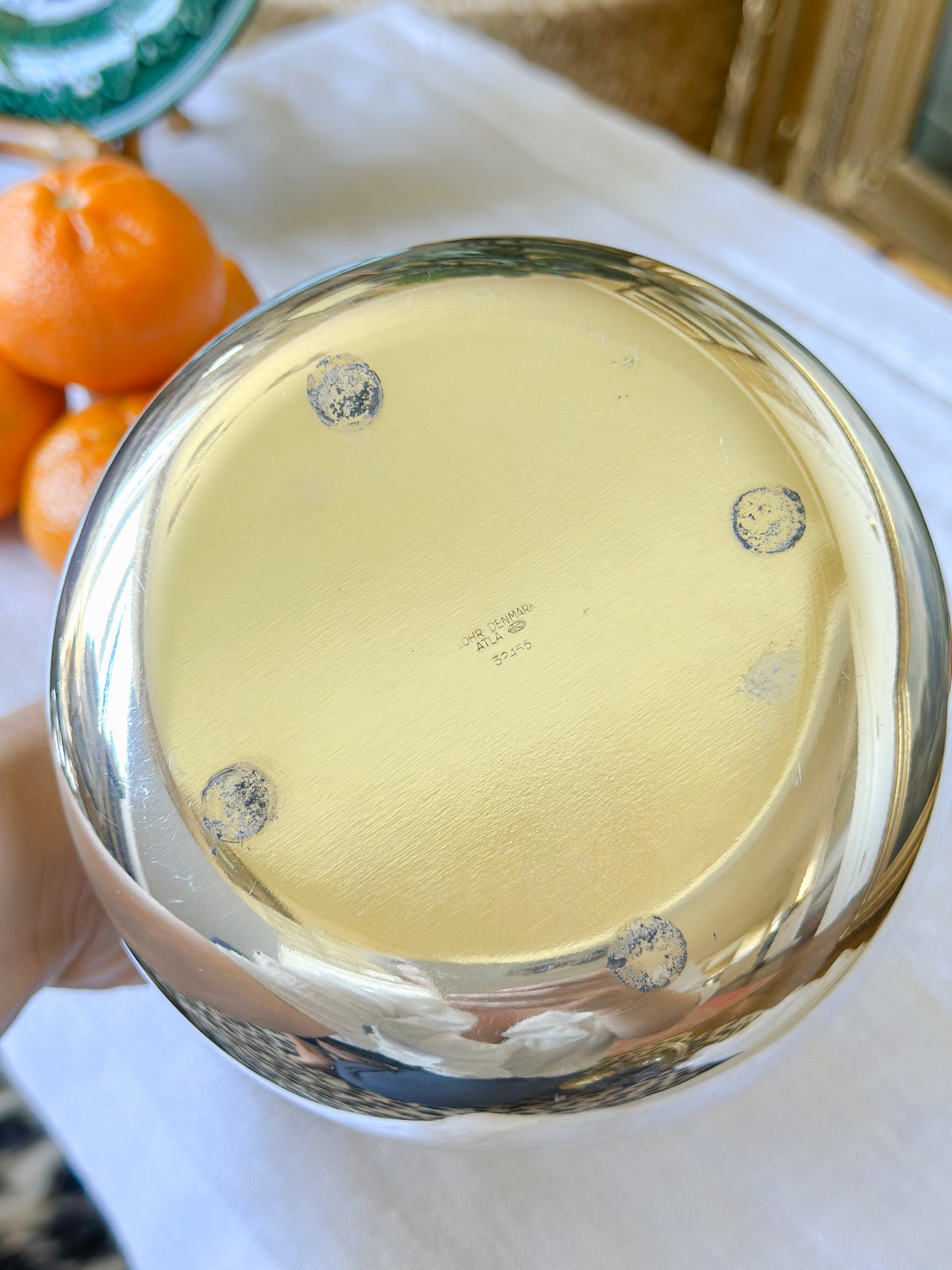 Vintage Danish Silverplate Basket