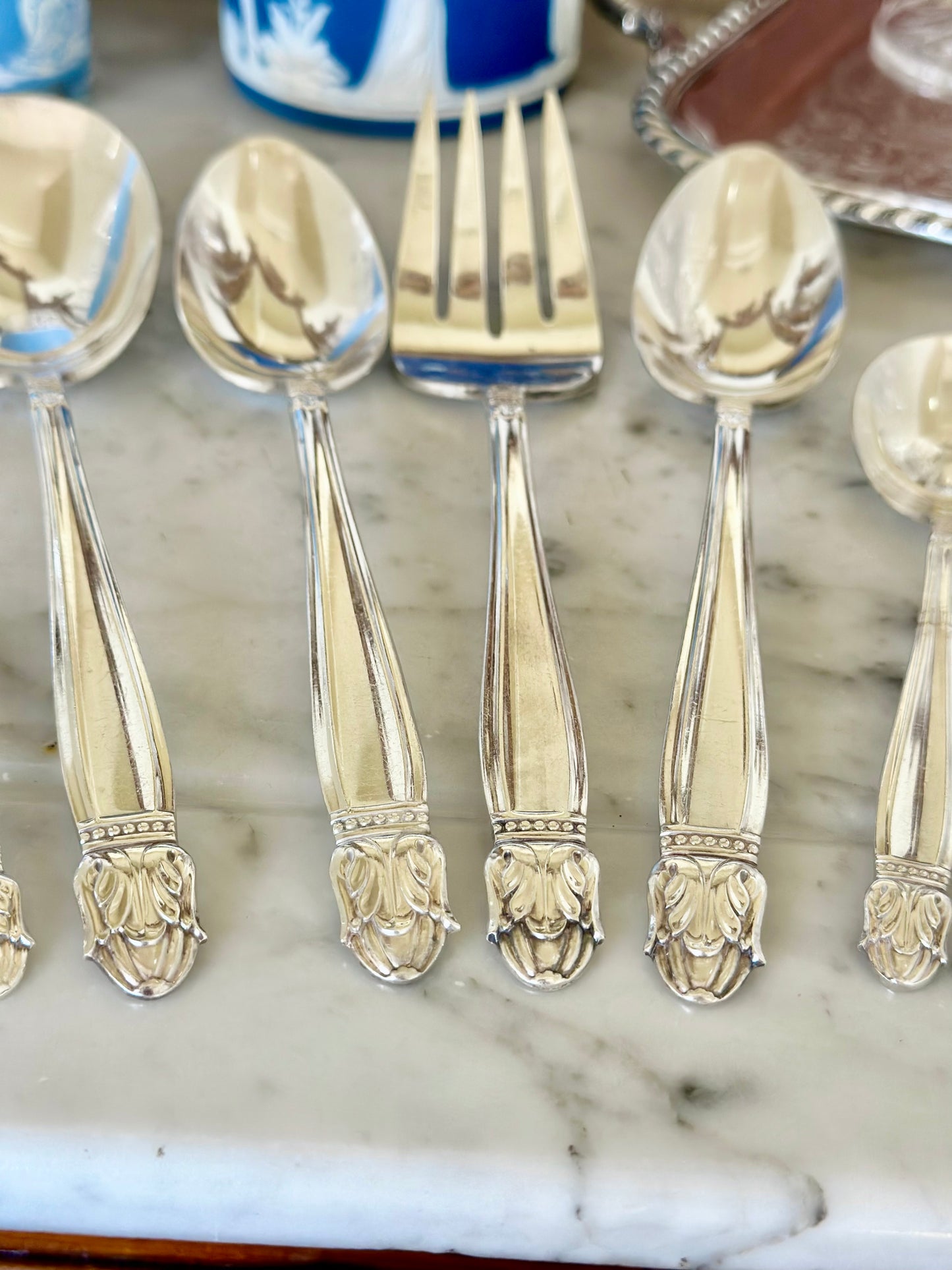Silverplate Serving Utensil Set (7 pieces)