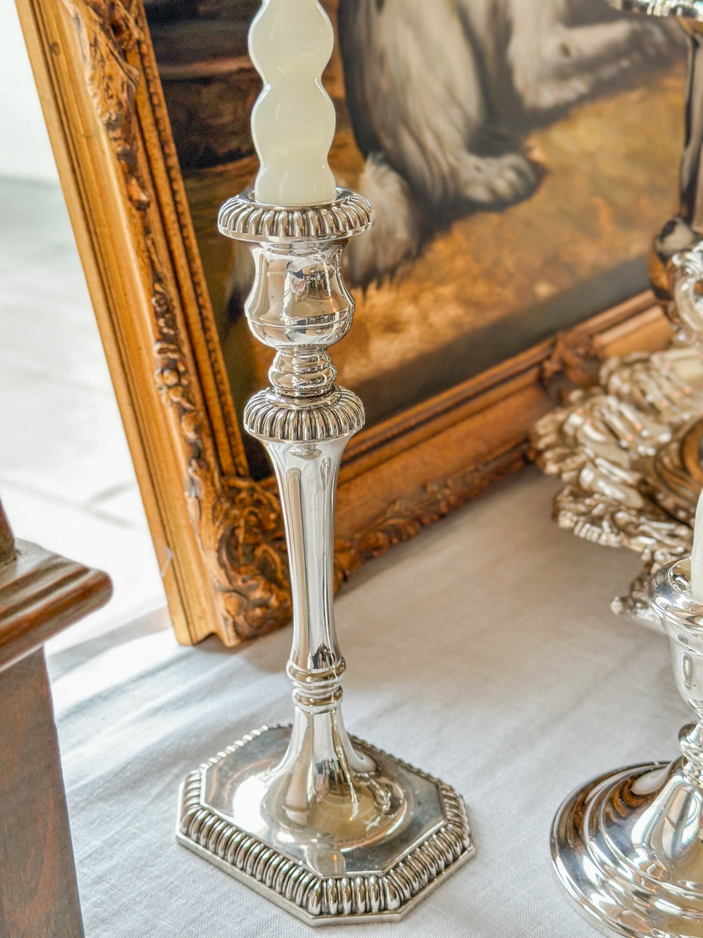 Sheffield Silverplate Candlesticks