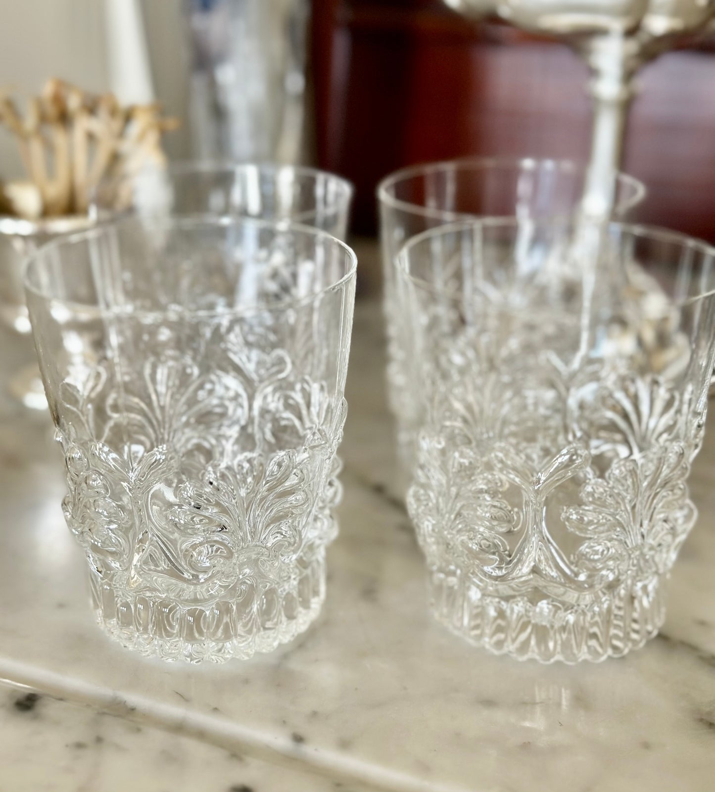 Early American Reproduction Highball & Water Glasses (Set of 12)