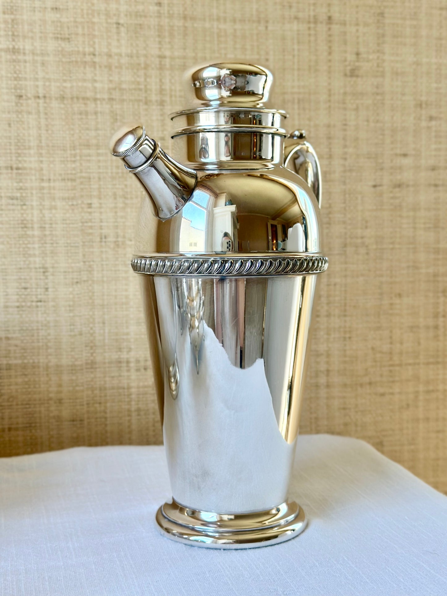 Vintage Art Deco Silverplate Cocktail Shaker