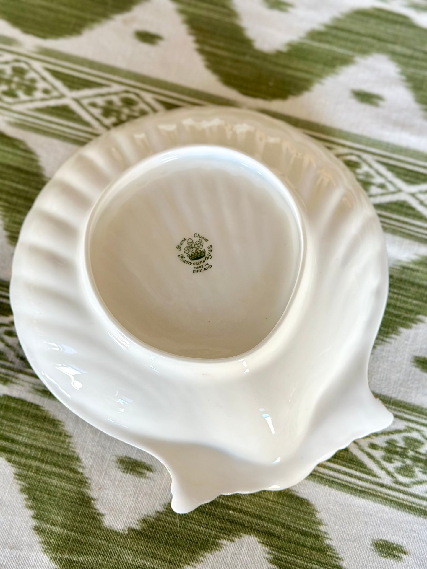 English Bone China Shell Dish