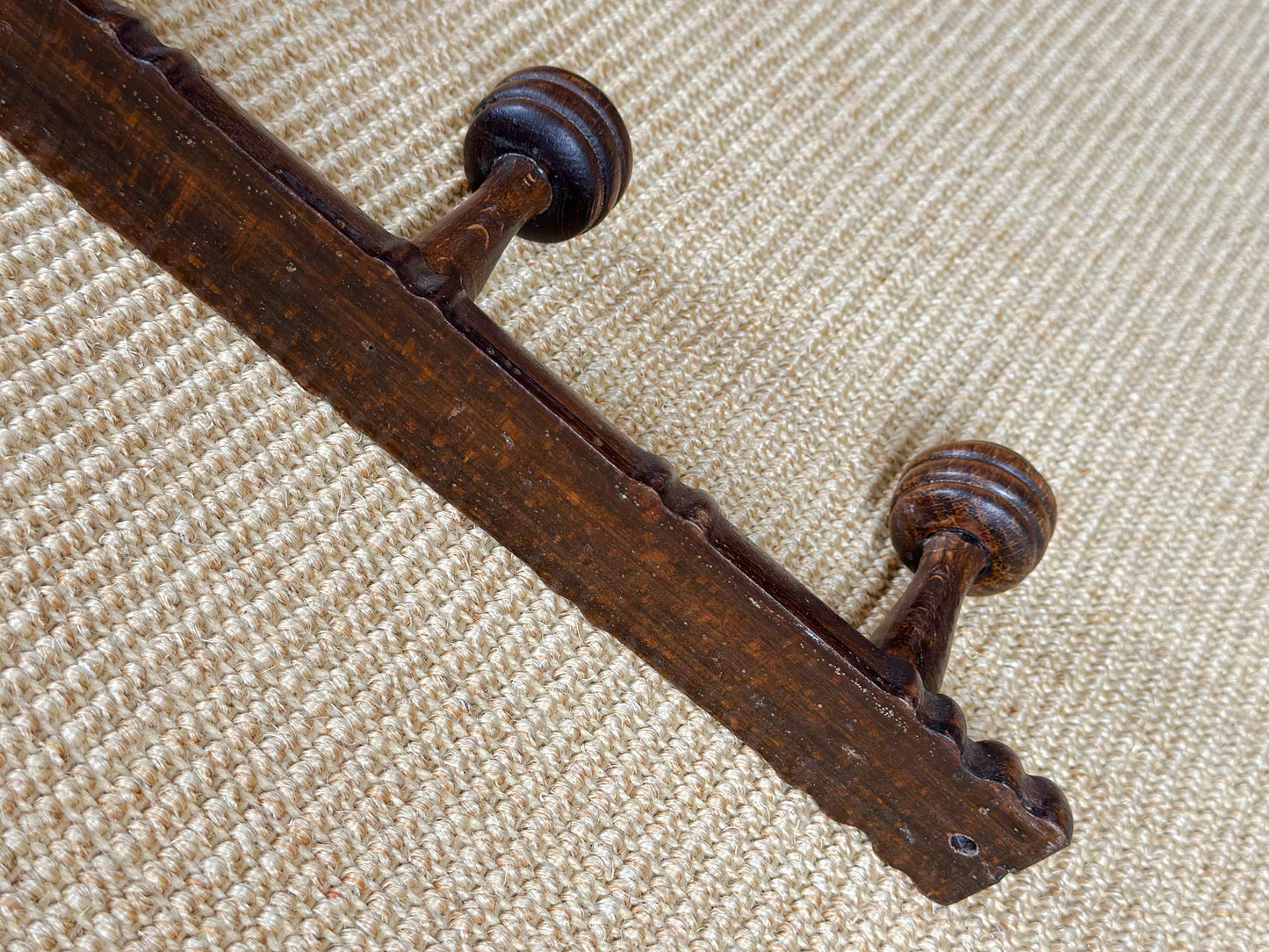 Antique French Faux Bamboo Coat Rack