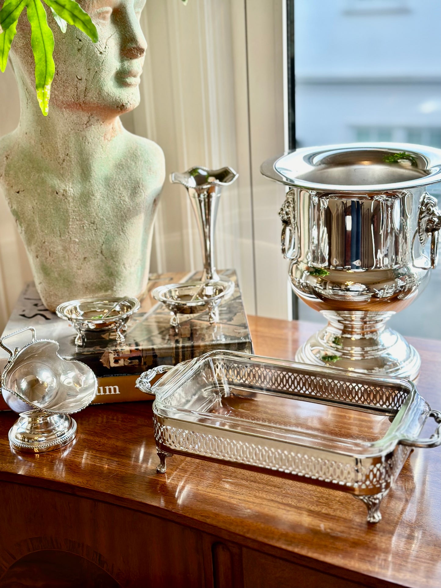 Silverplate Footed Salt Cellar