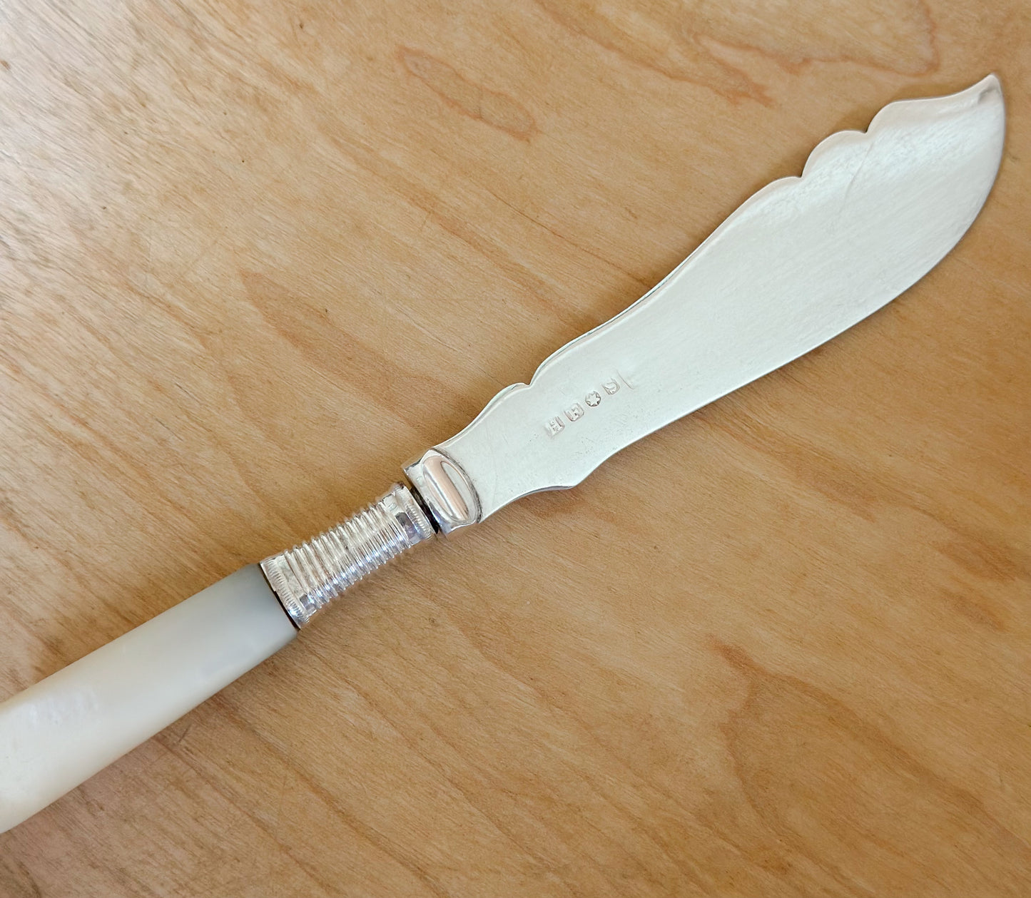 Antique Mother of Pearl Handled Butter Knife