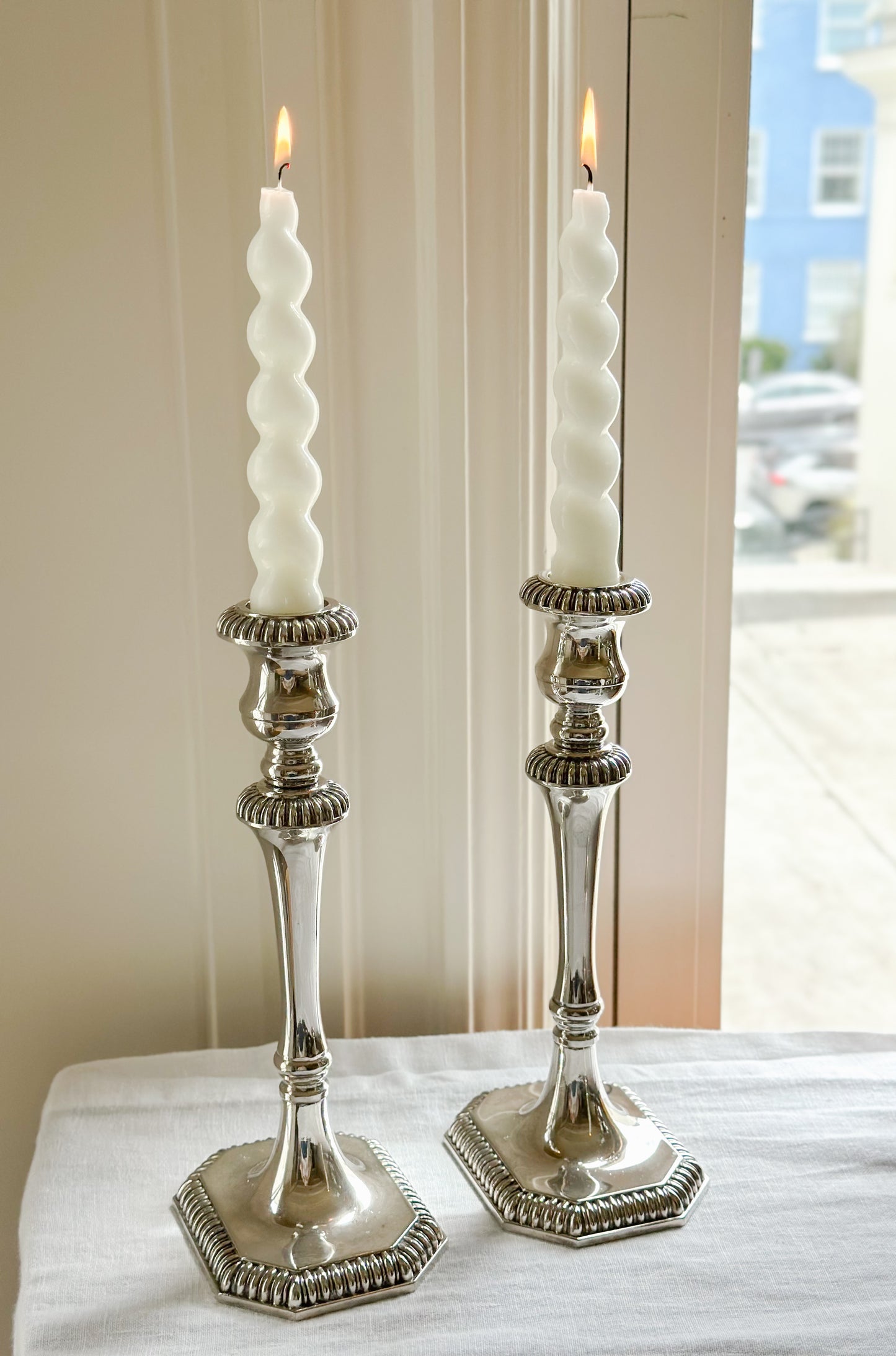 Sheffield Silverplate Candlesticks