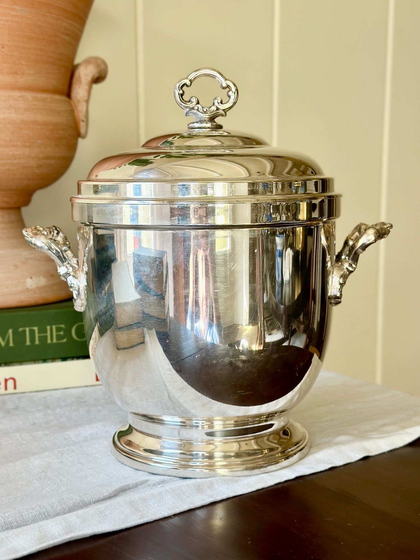 Vintage Sheridan Silverplate Ice Bucket