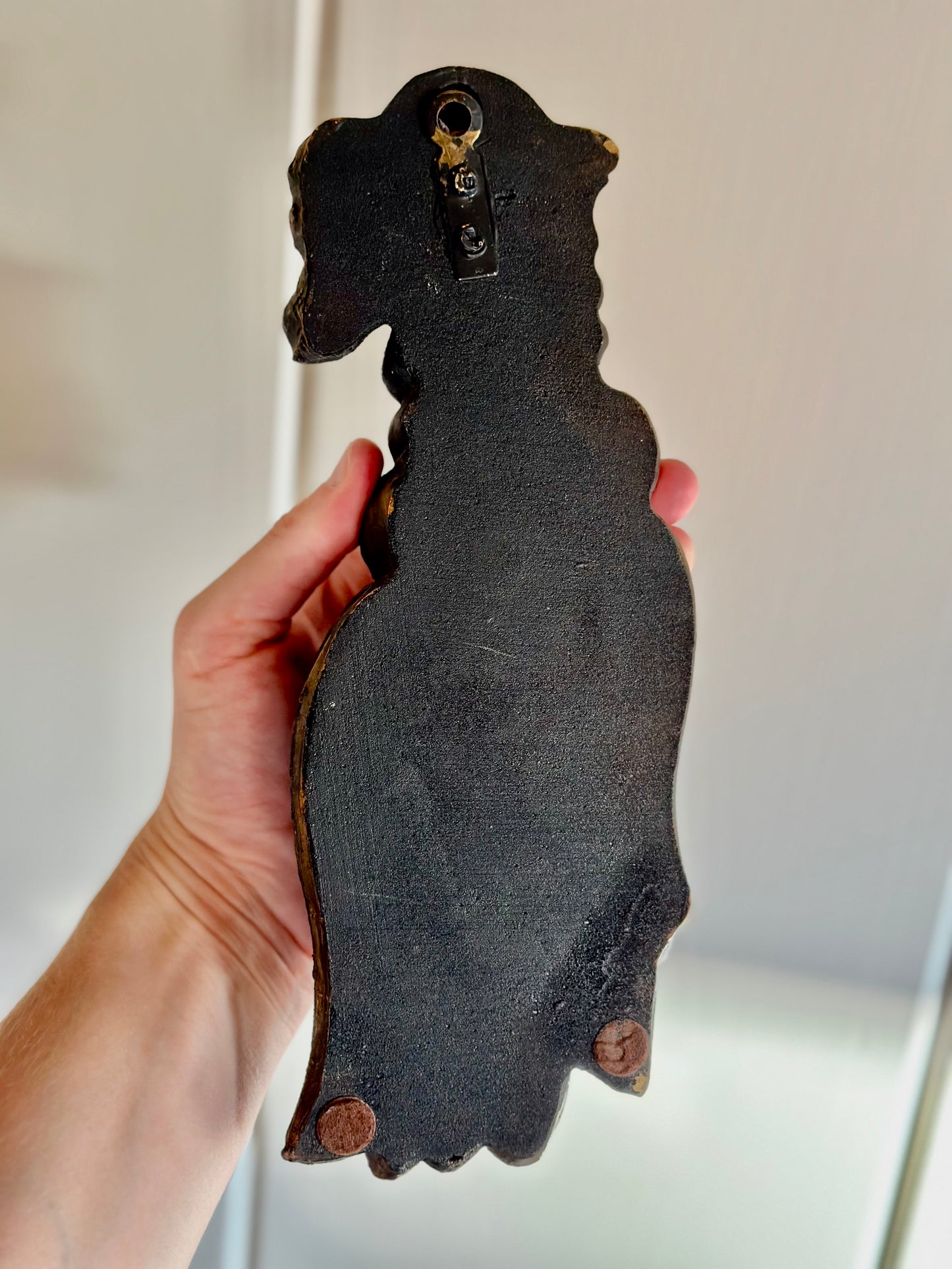 Carved Wooden Tassel Wall Hanging