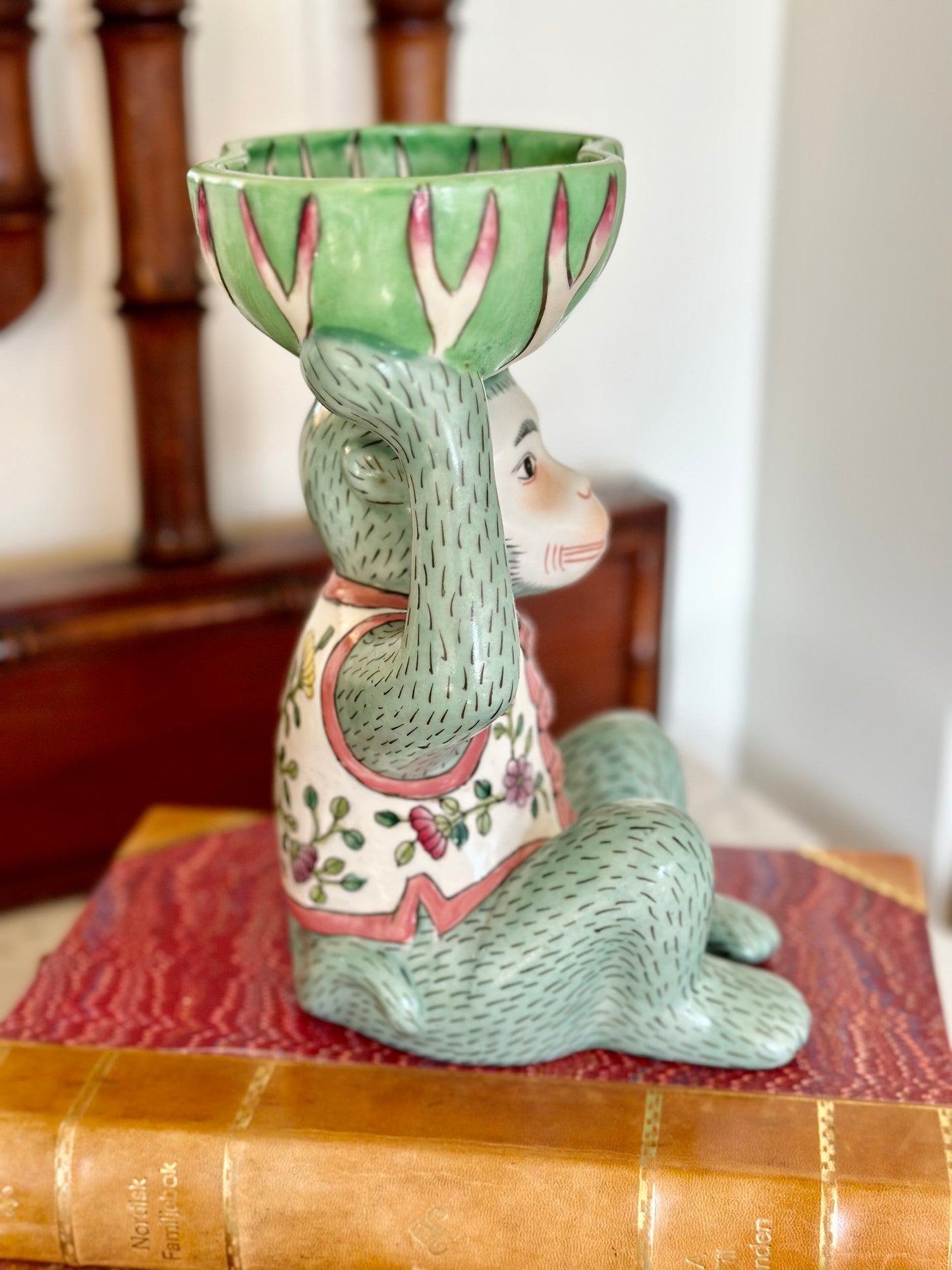 Vintage Monkey and Bok Choy Bowl