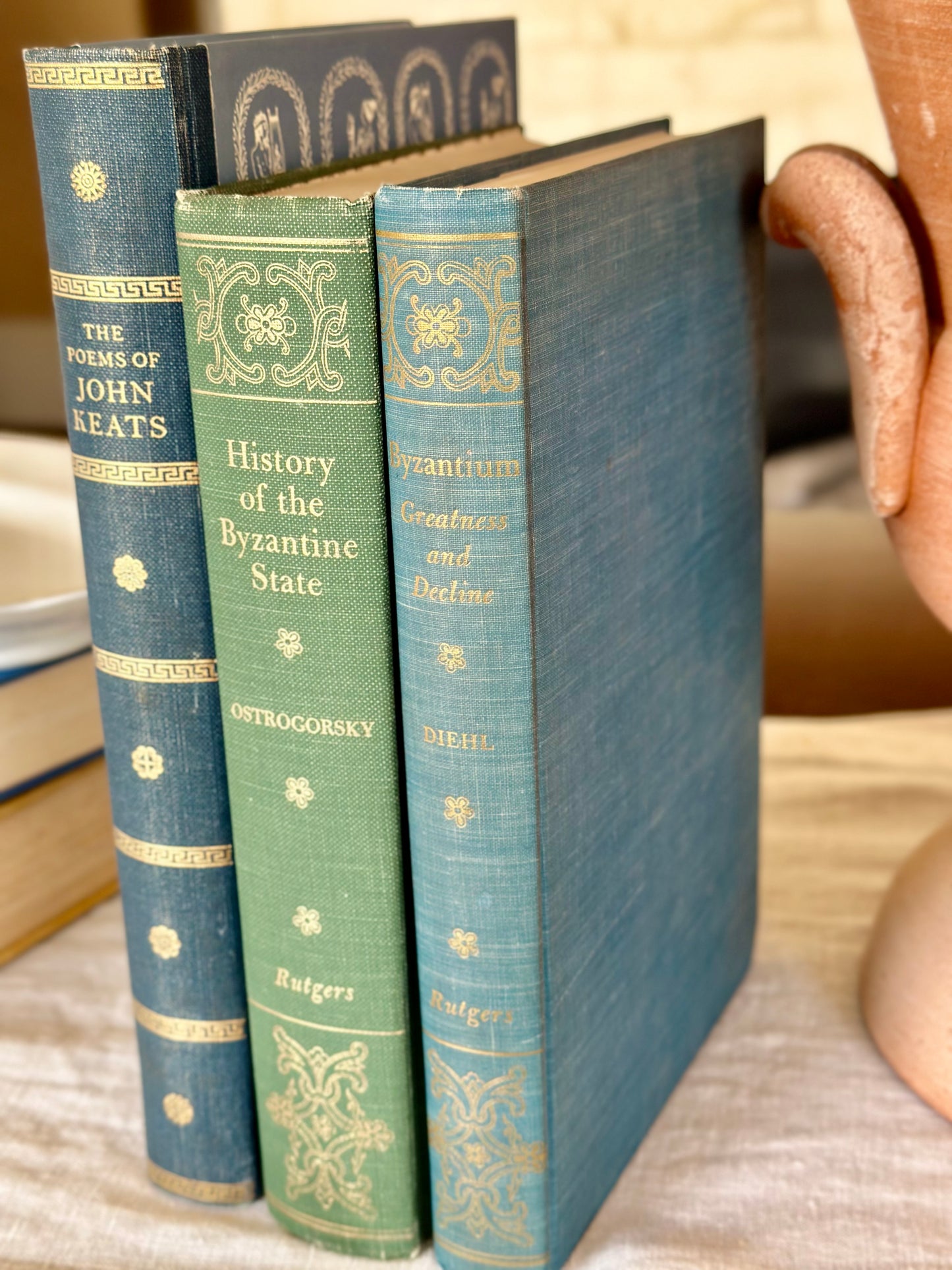 History of the Byzantine State Vintage Book Duo (Set of 2)