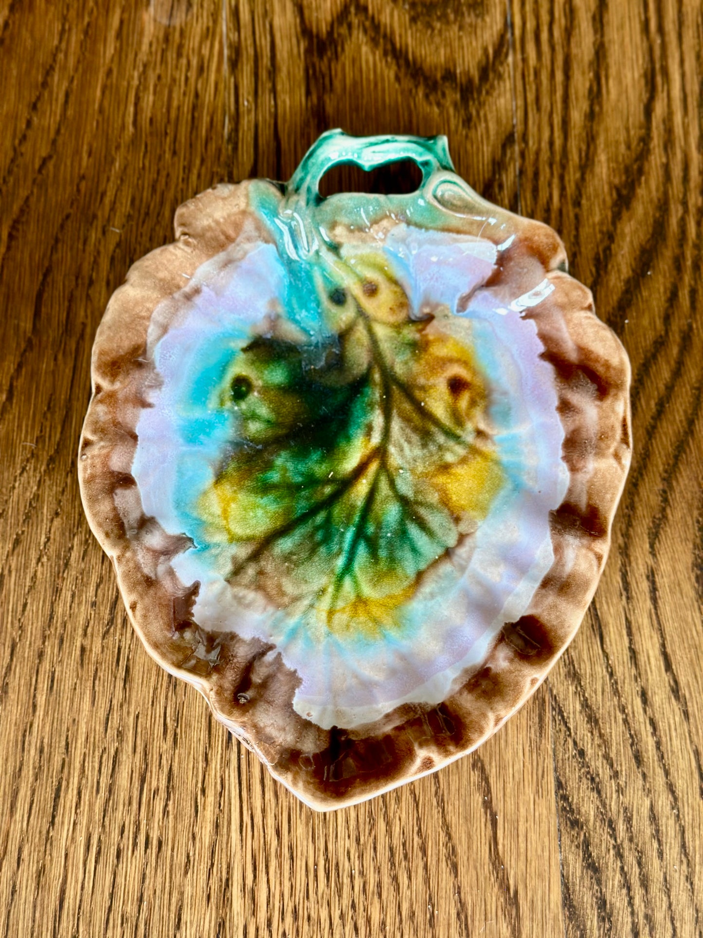 Vintage Majolica Leaves 5-Piece Set