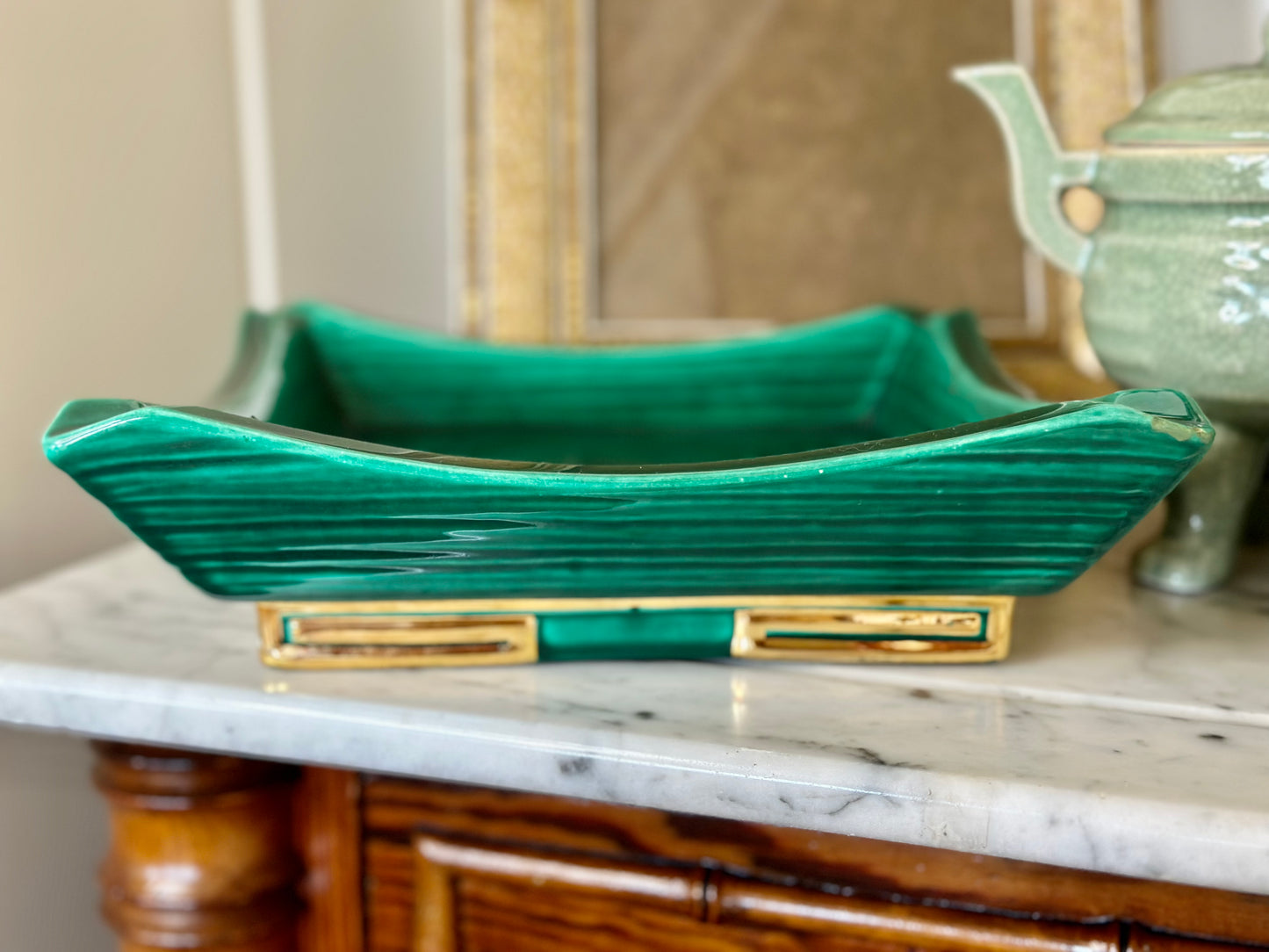 Emerald Ceramic Ashtray