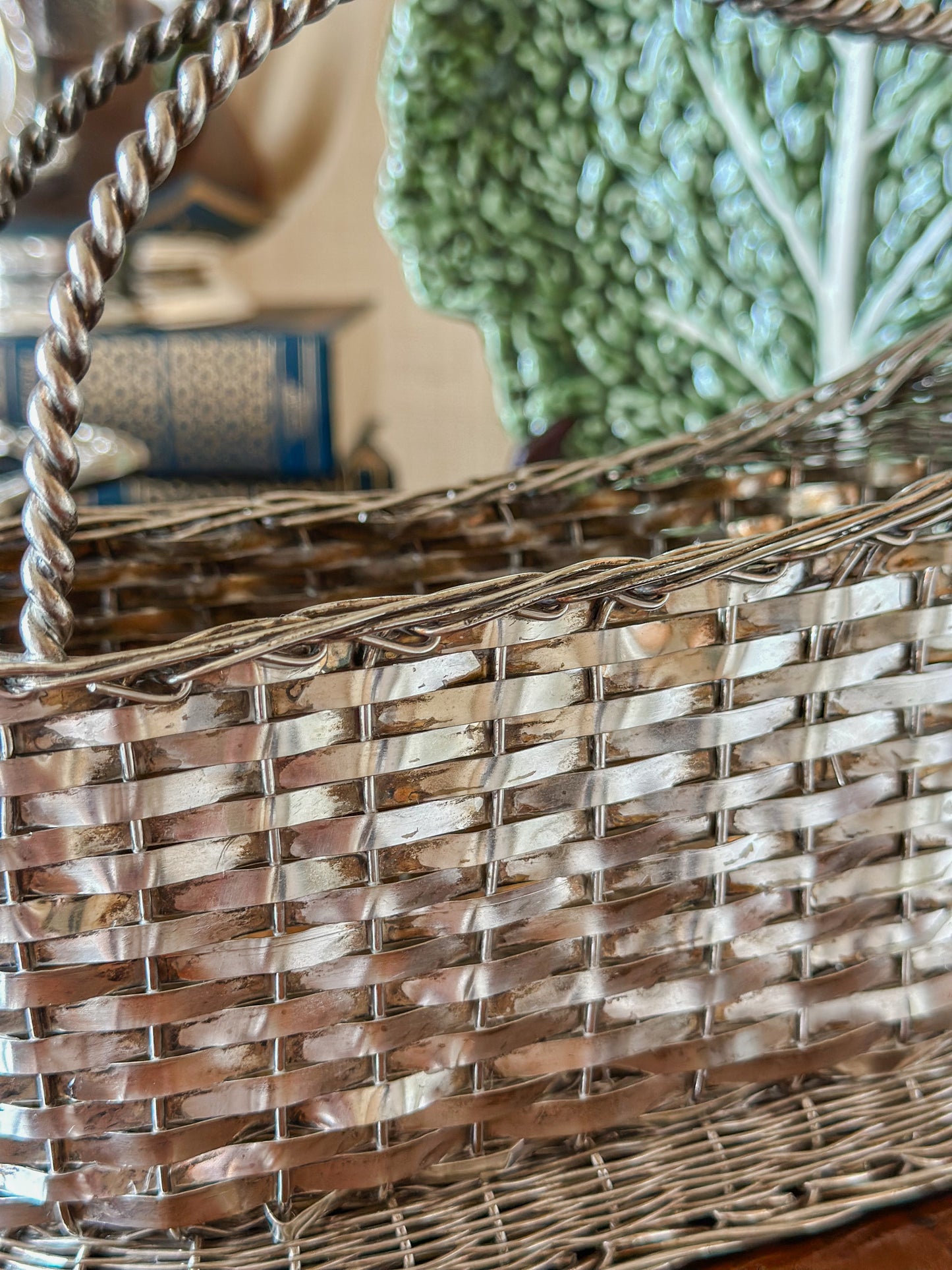 Silverplate French Style Wine Basket