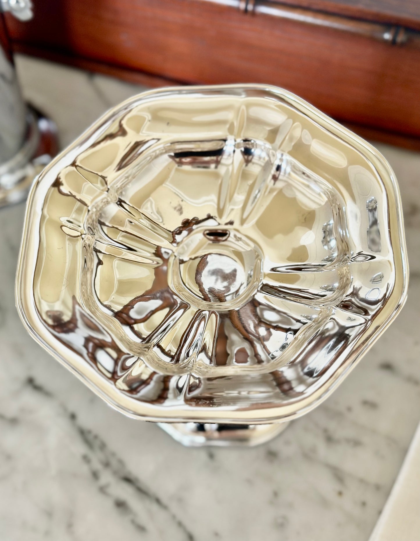 Silverplate Pedestal Dish