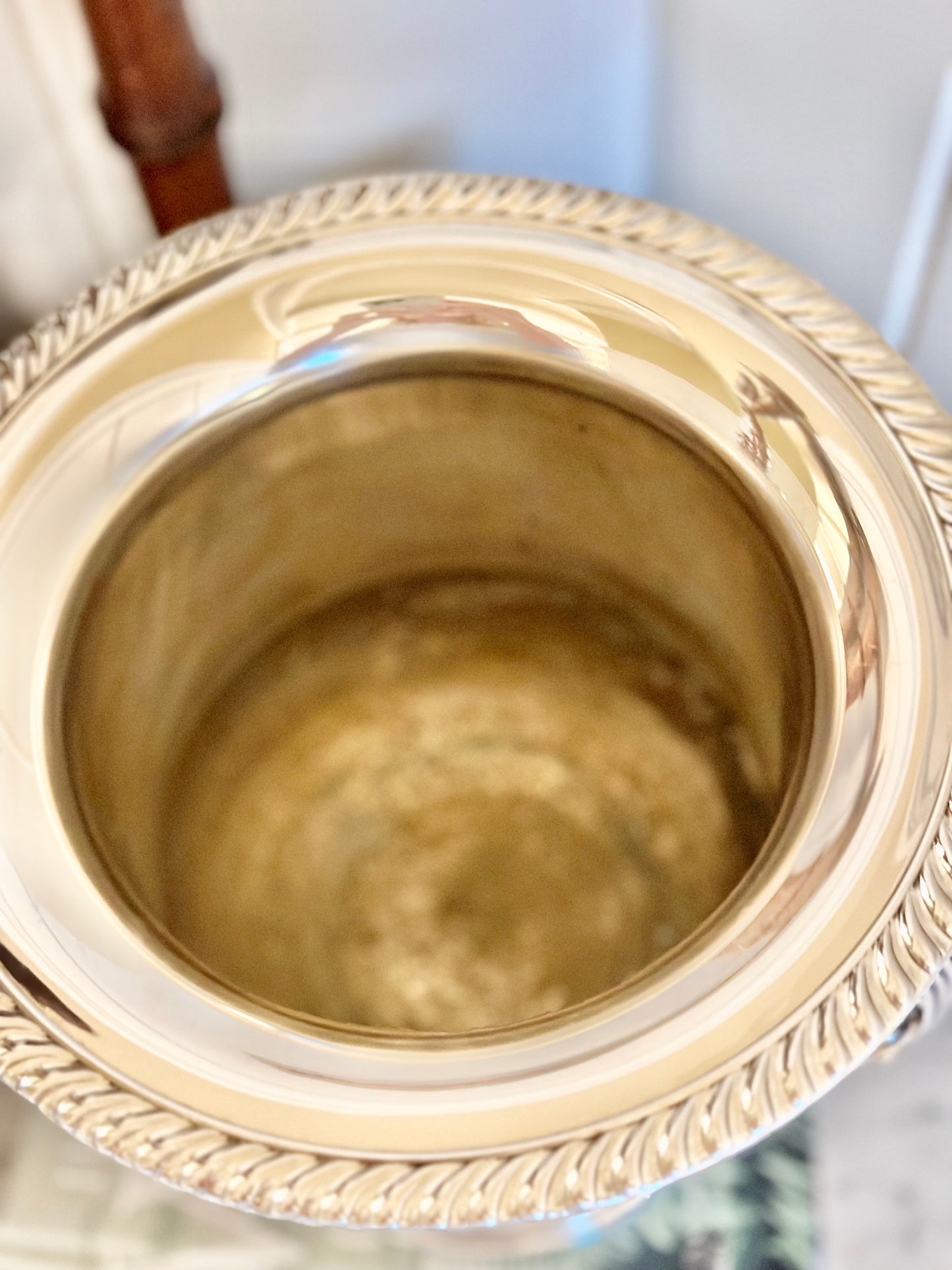 Silverplate Trophy Style Champagne Bucket