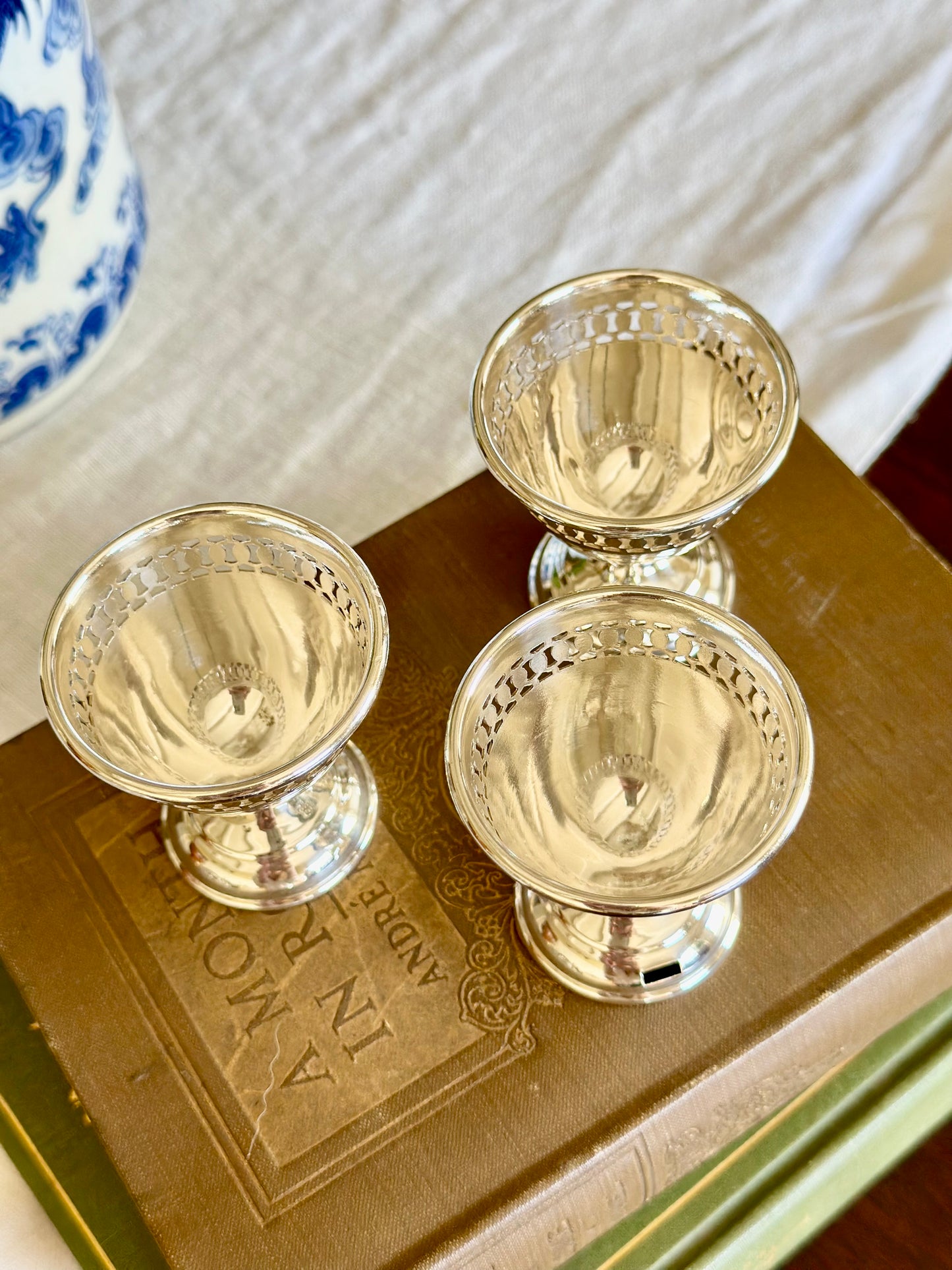 Vintage English Silverplate Egg Cruet