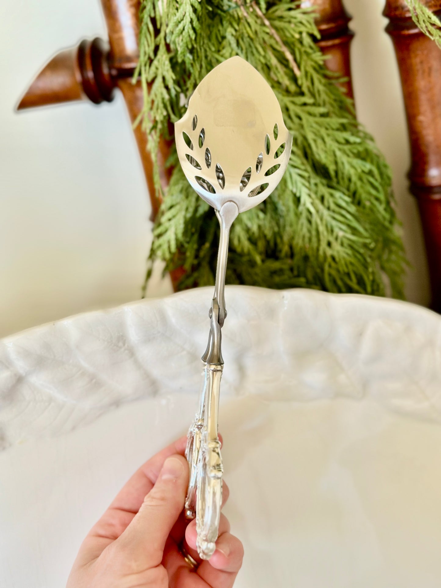 Sterling Silver Handle Pastry Tongs