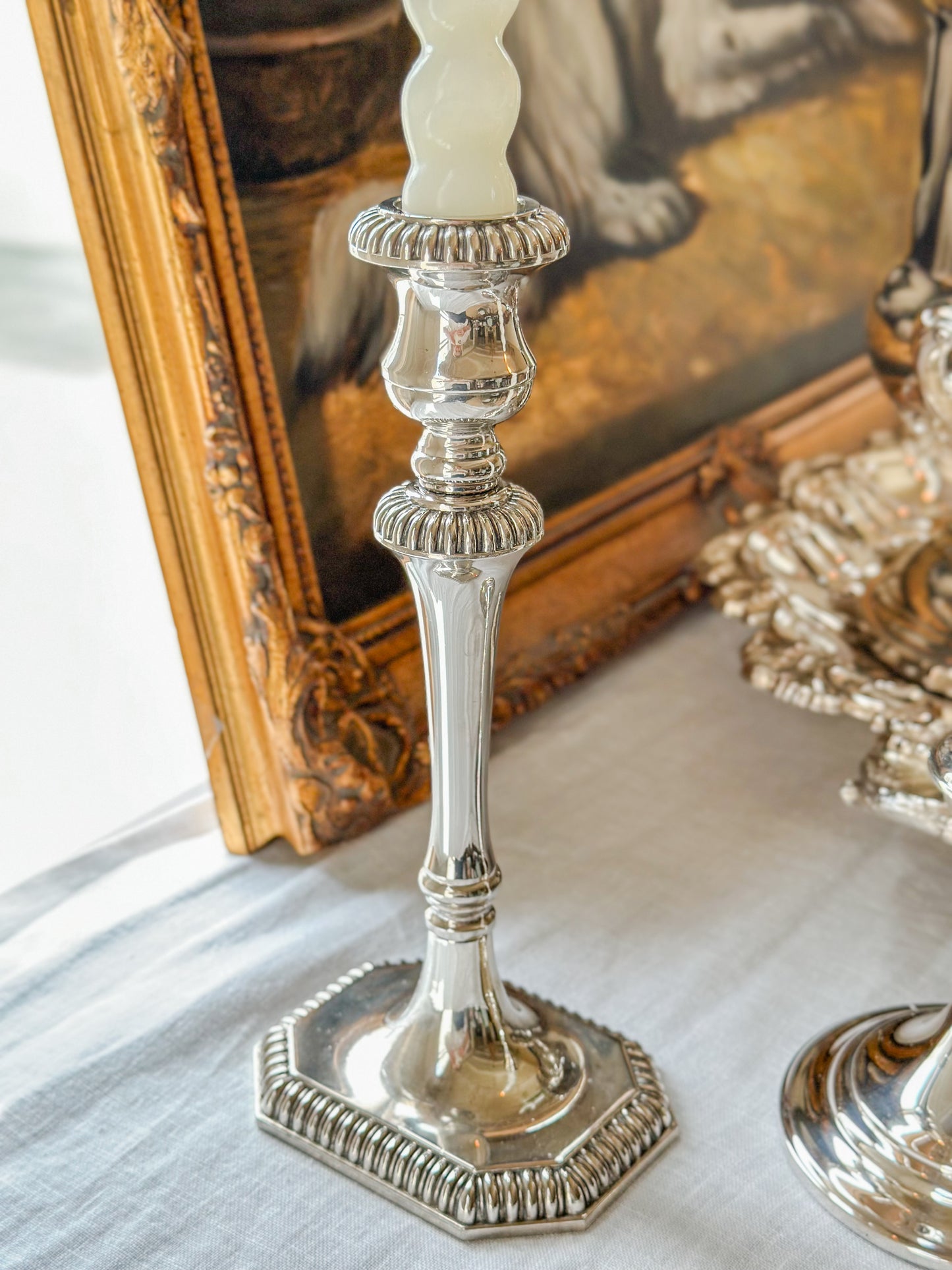 Sheffield Silverplate Candlesticks