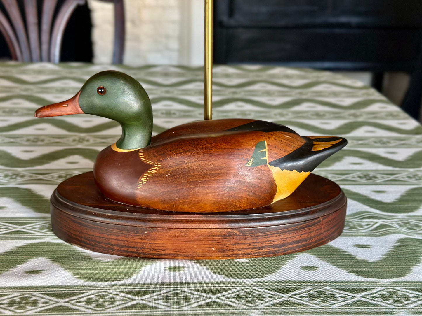 Wood Duck Decoy Lamp