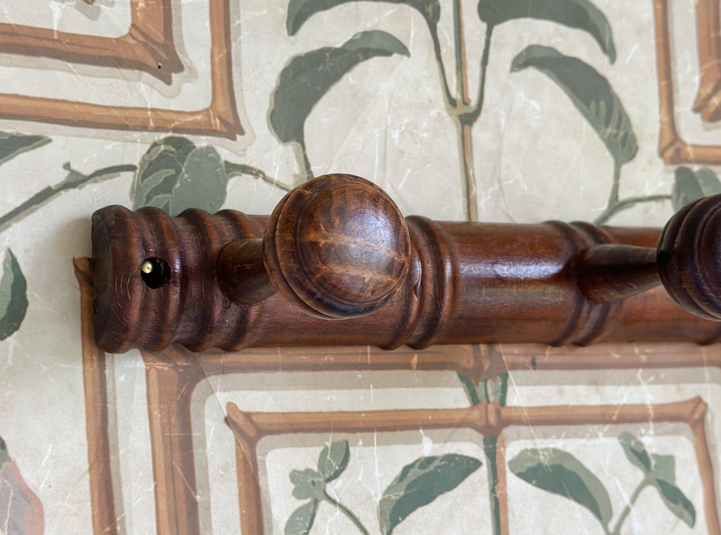 Antique French Faux Bamboo Coat Rack