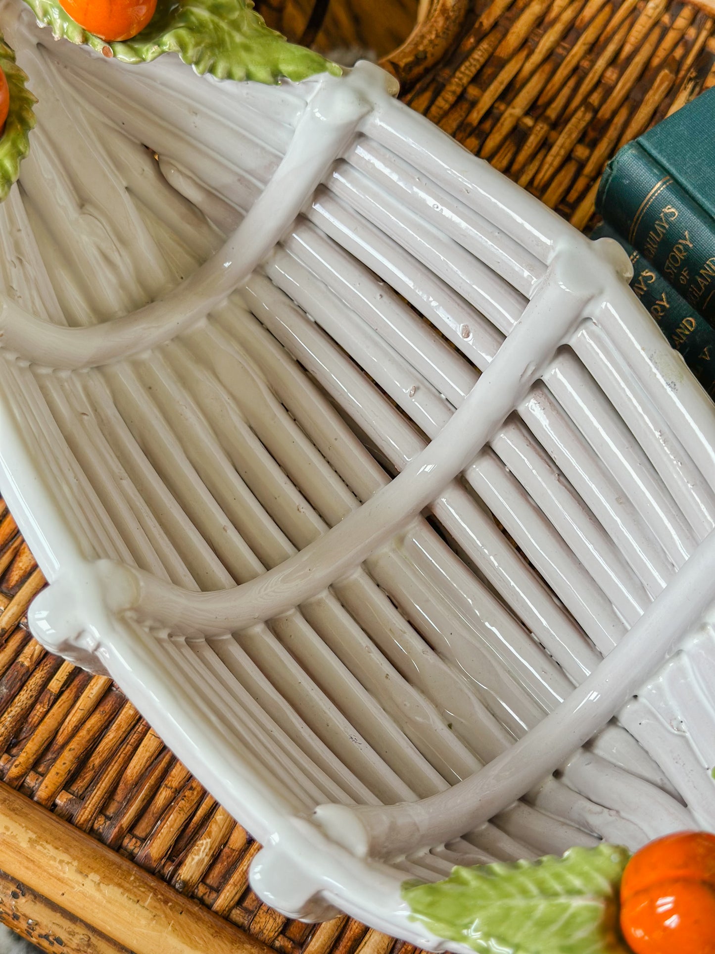 Italian Porcelain Basket