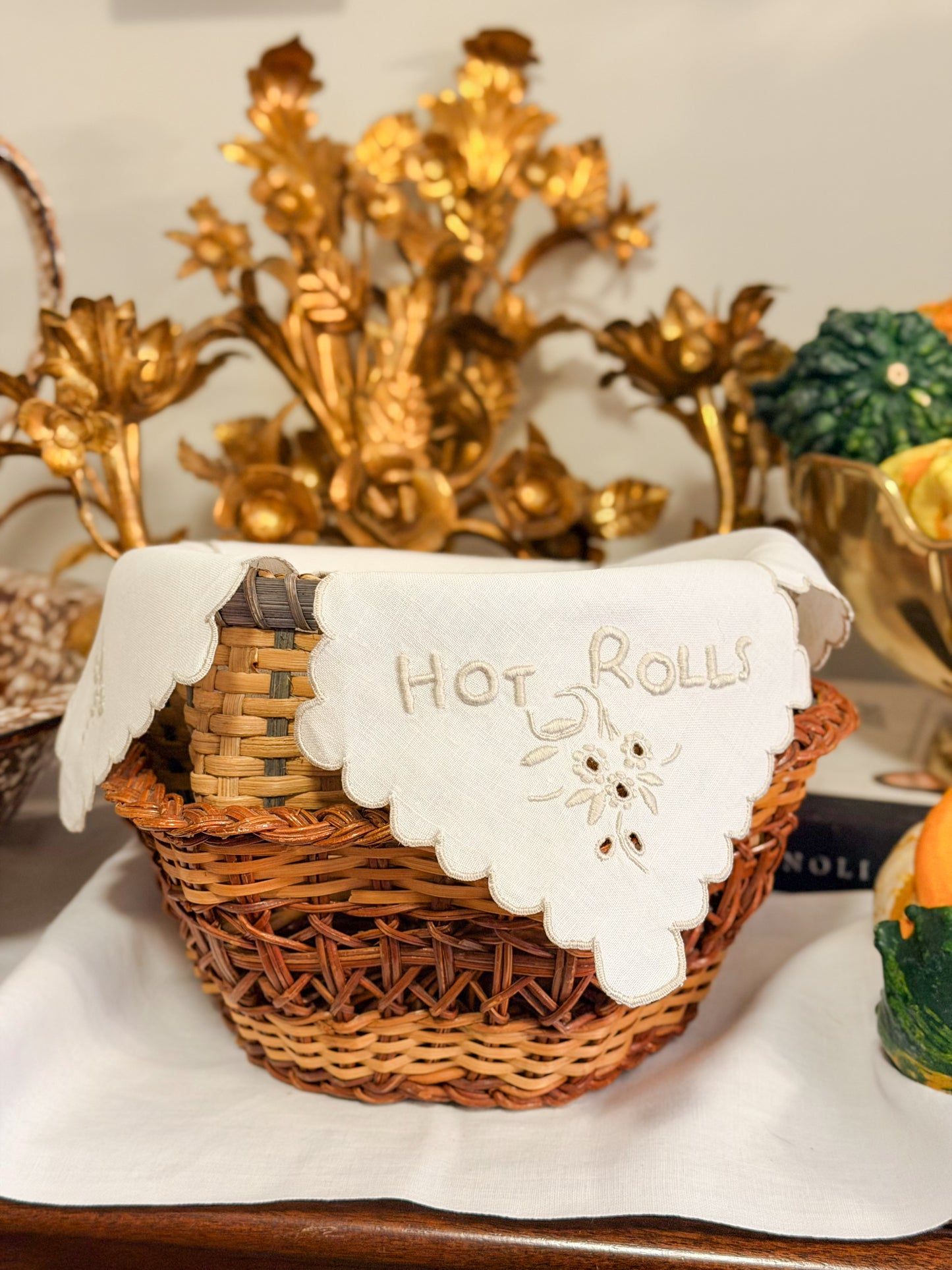 “Hot Rolls” Basket Cloth