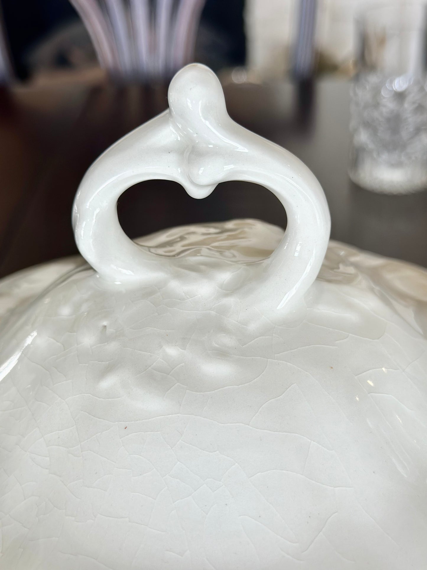 Red Cliff Ironstone Tureen with Ladle