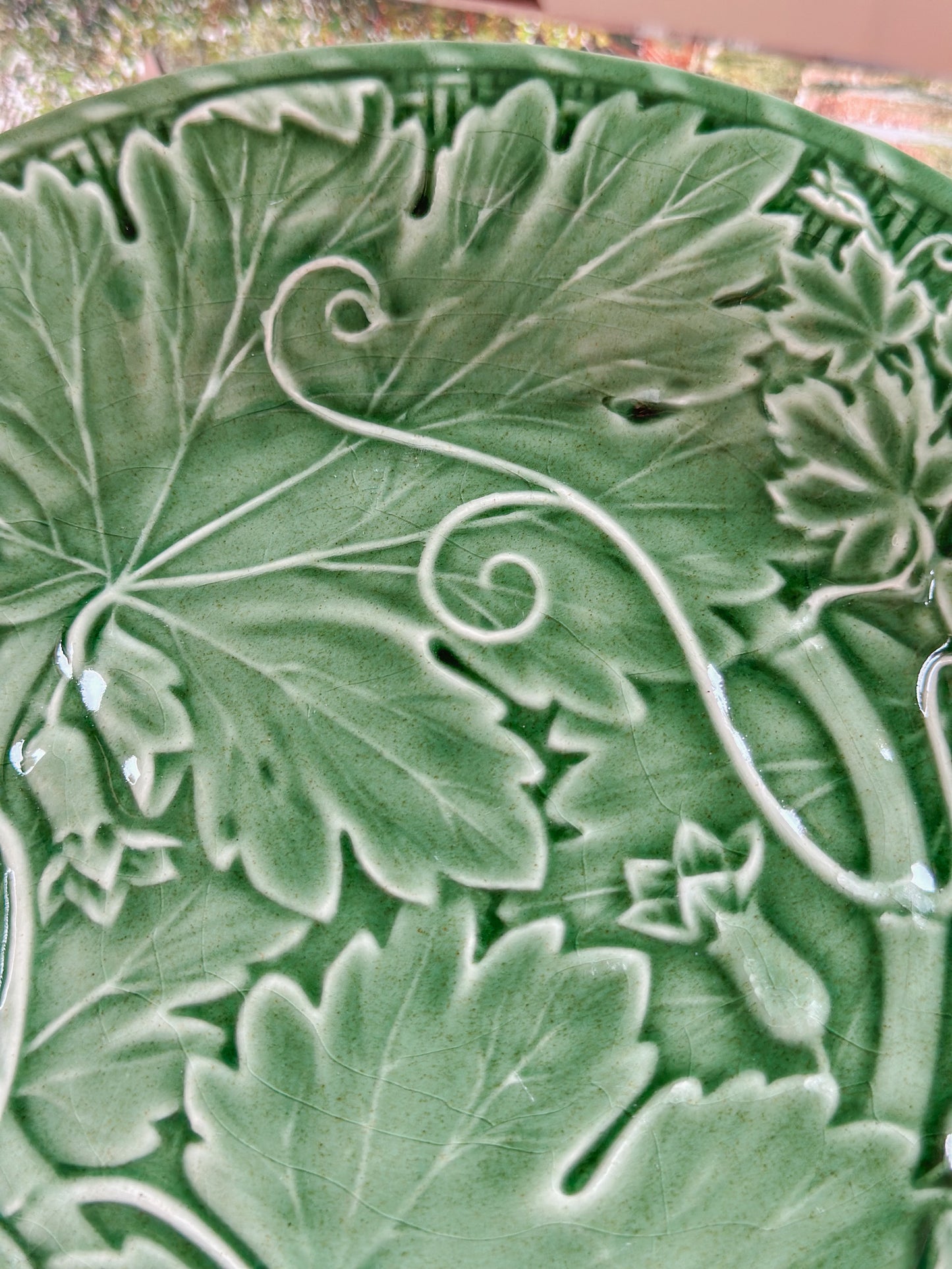 Bordallo Pinheiro Vine Green Salad Plate Set (Set of 12)