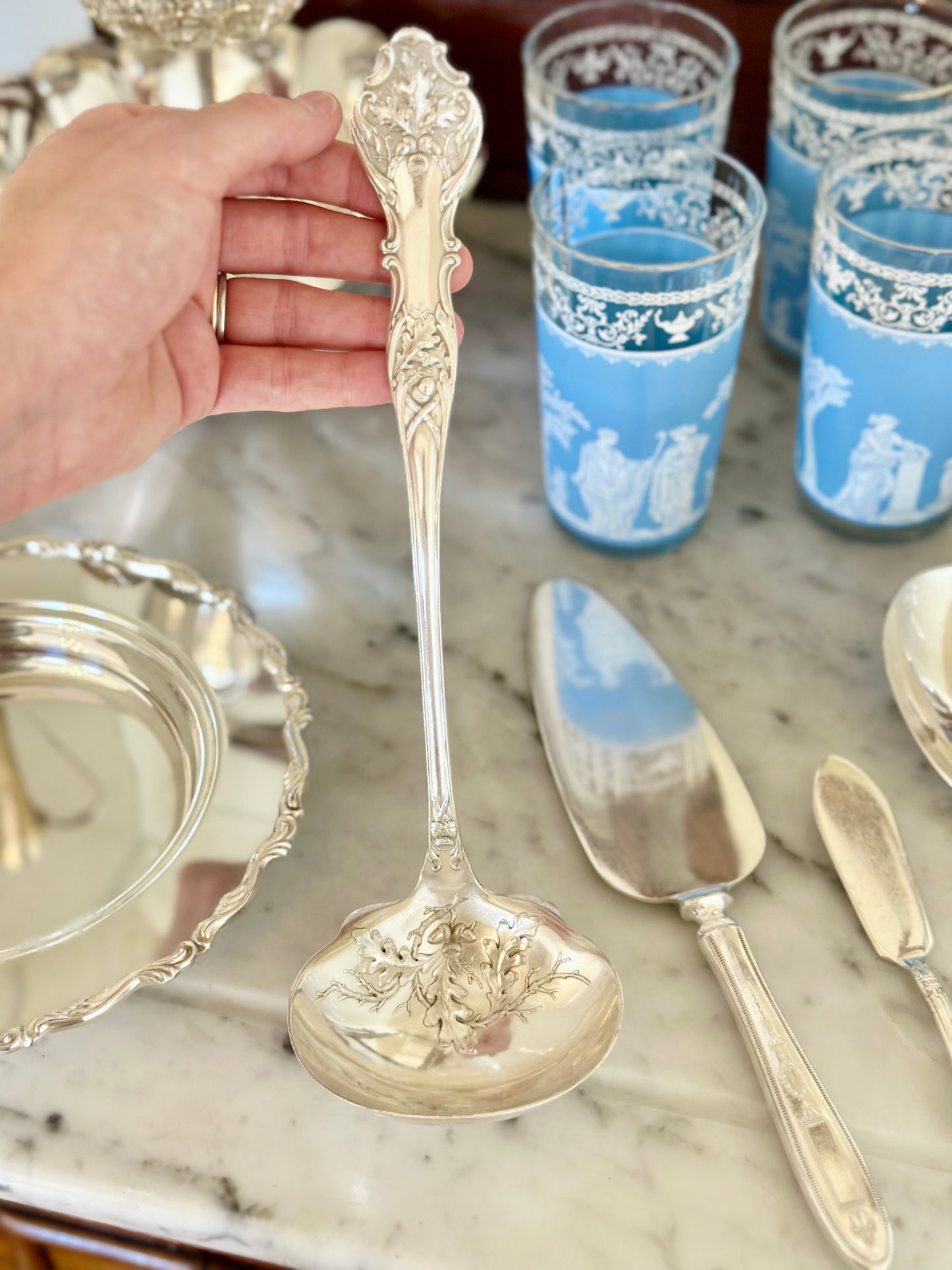 Silverplate Oak Leaf & Acorn Ladle