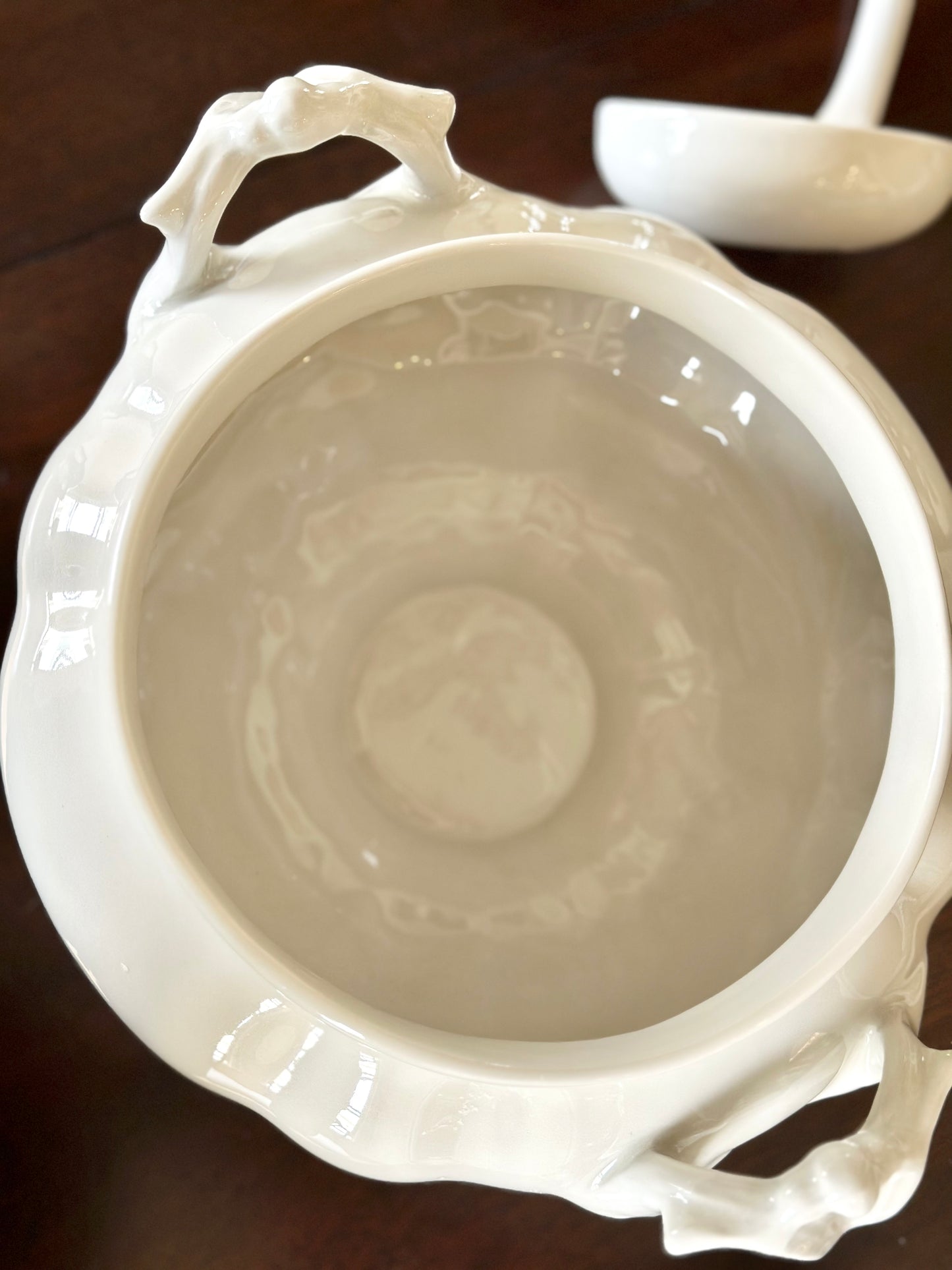 Red Cliff Ironstone Tureen with Ladle