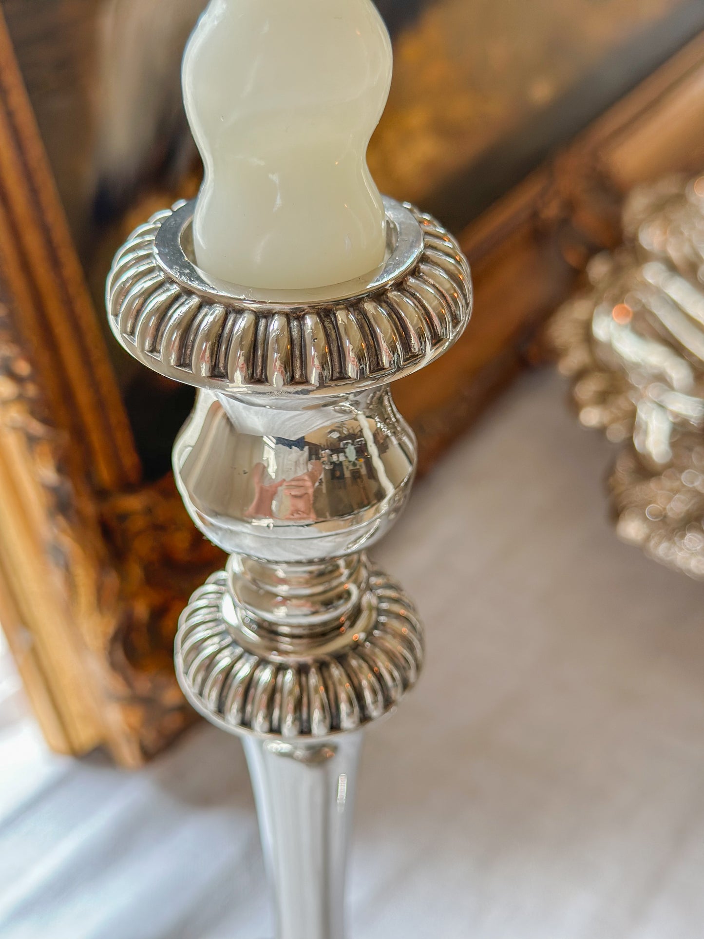 Sheffield Silverplate Candlesticks