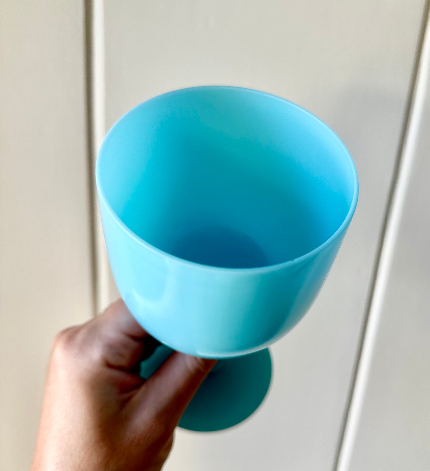 Blue Opaline Wine Glasses (Set of 4)