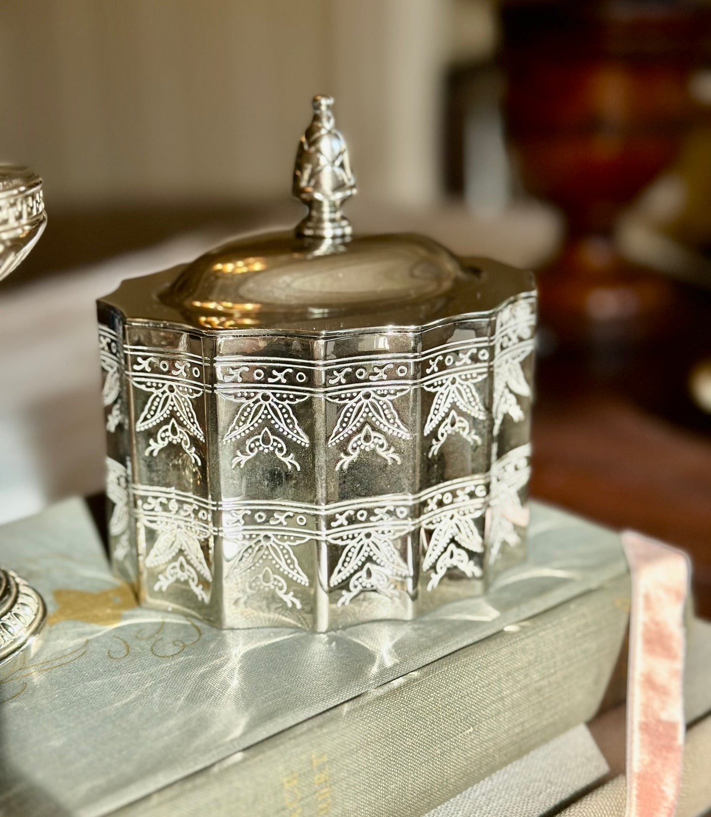 Vintage Silverplate Trinket Box