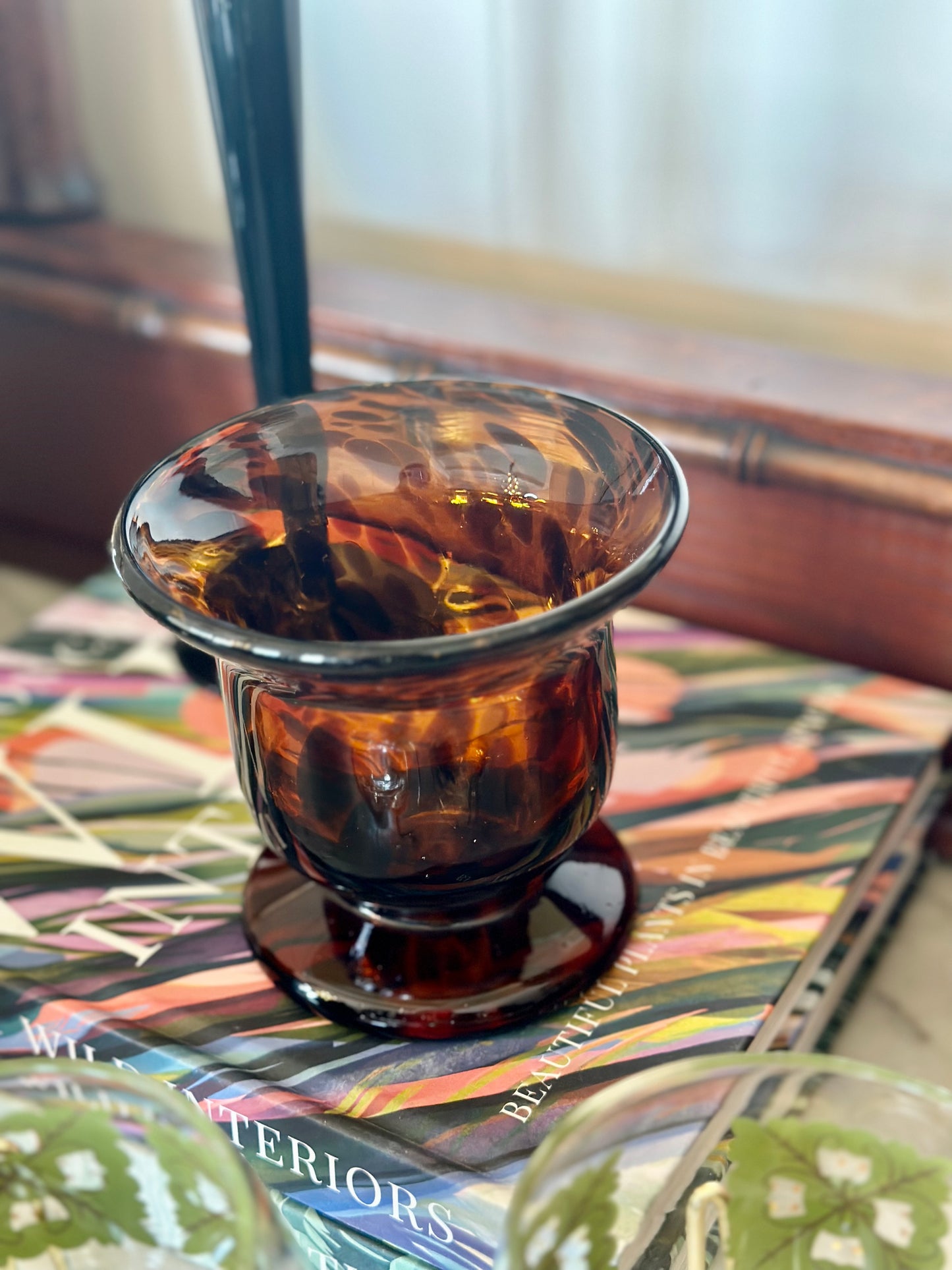 Tortoise Glass Candle Holder